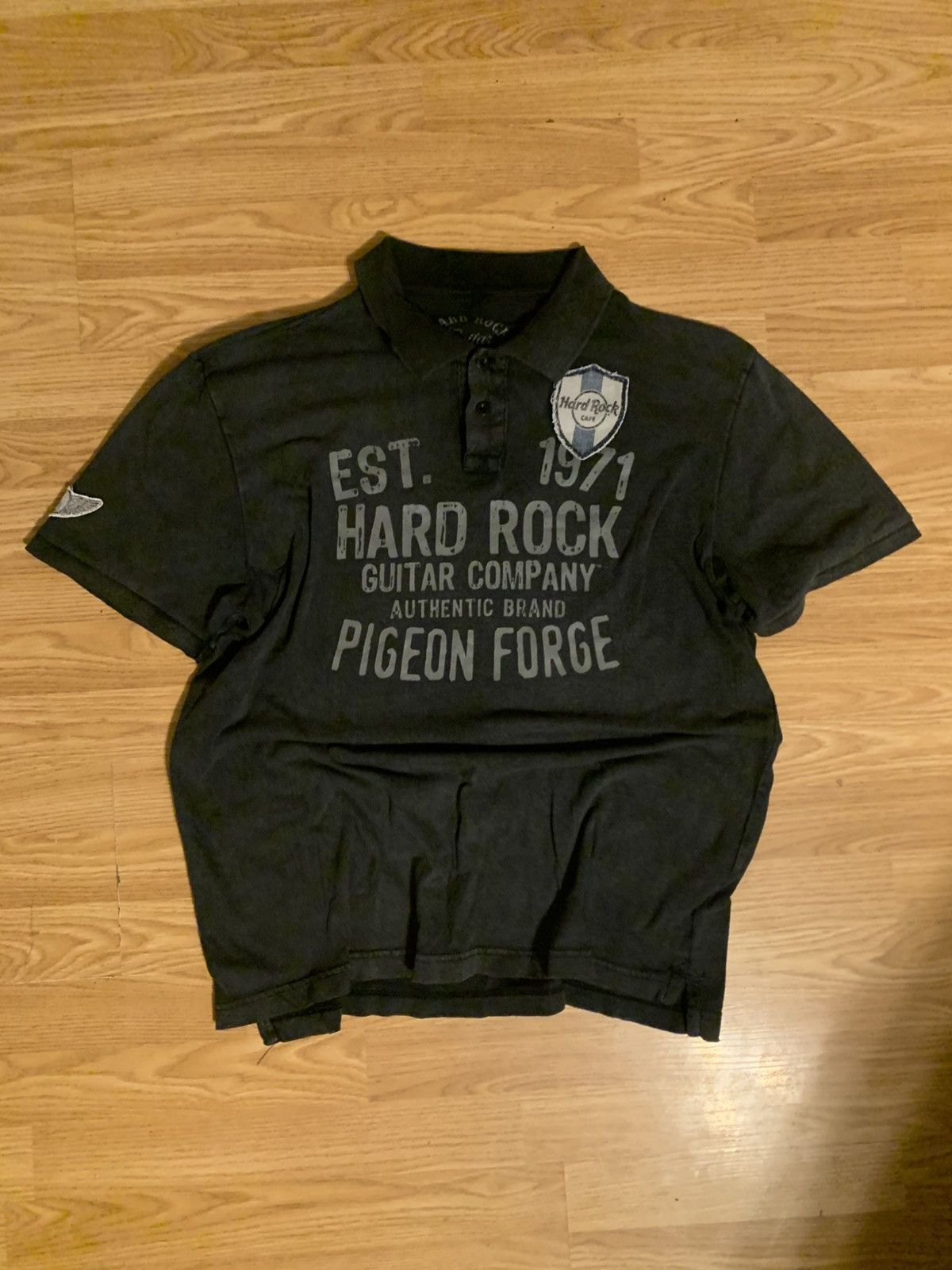 Hard Rock Cafe Black Hard Rock Cafe Polo Size US L / EU 52-54 / 3 - 2 Thumbnail
