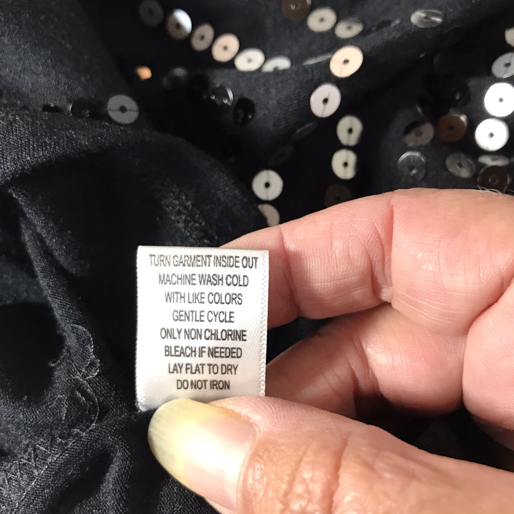 Vintage Cato Plus Size 16W Black Sequin Tank Top for Women - Casual, Party, Workwear Size XXL / US 16-18 / IT 52-54 - 5 Thumbnail