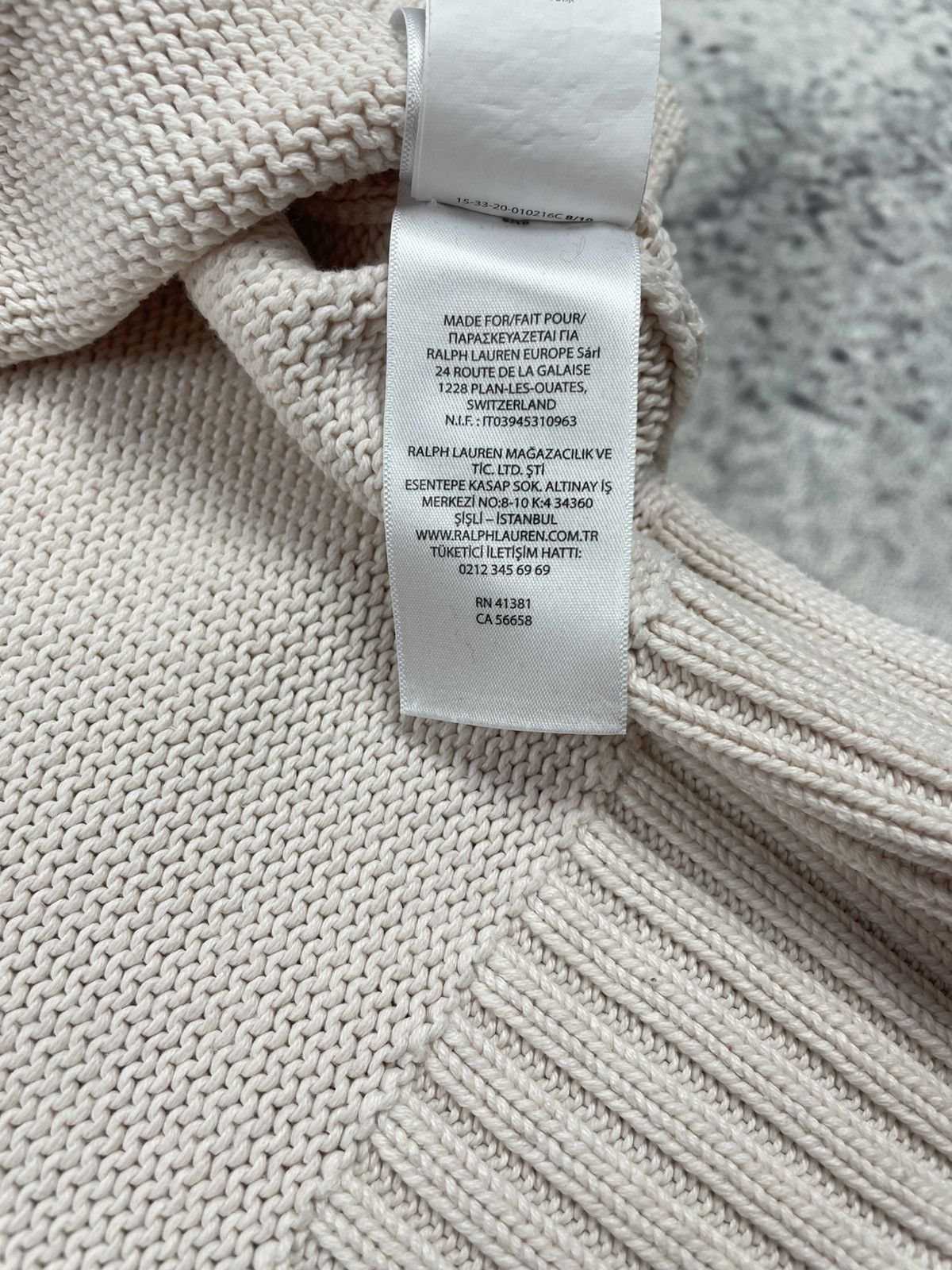 Polo Ralph Lauren Polo Ralph Lauren M Bear Cotton Sweater Beige Premium Size M / US 6-8 / IT 42-44 - 13 Thumbnail