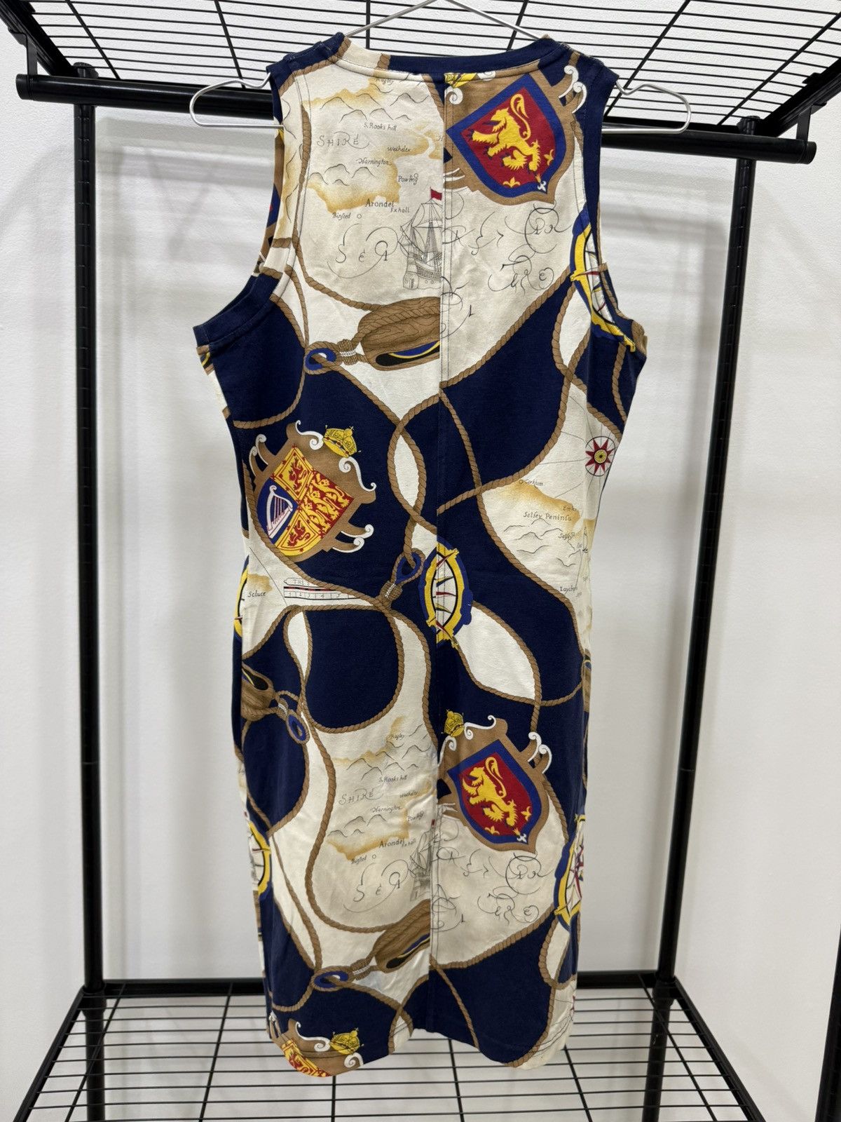 Gucci Vintage 90s Gucci Nautical Map Printed Dress Size M / US 6-8 / IT 42-44 - 2 Thumbnail