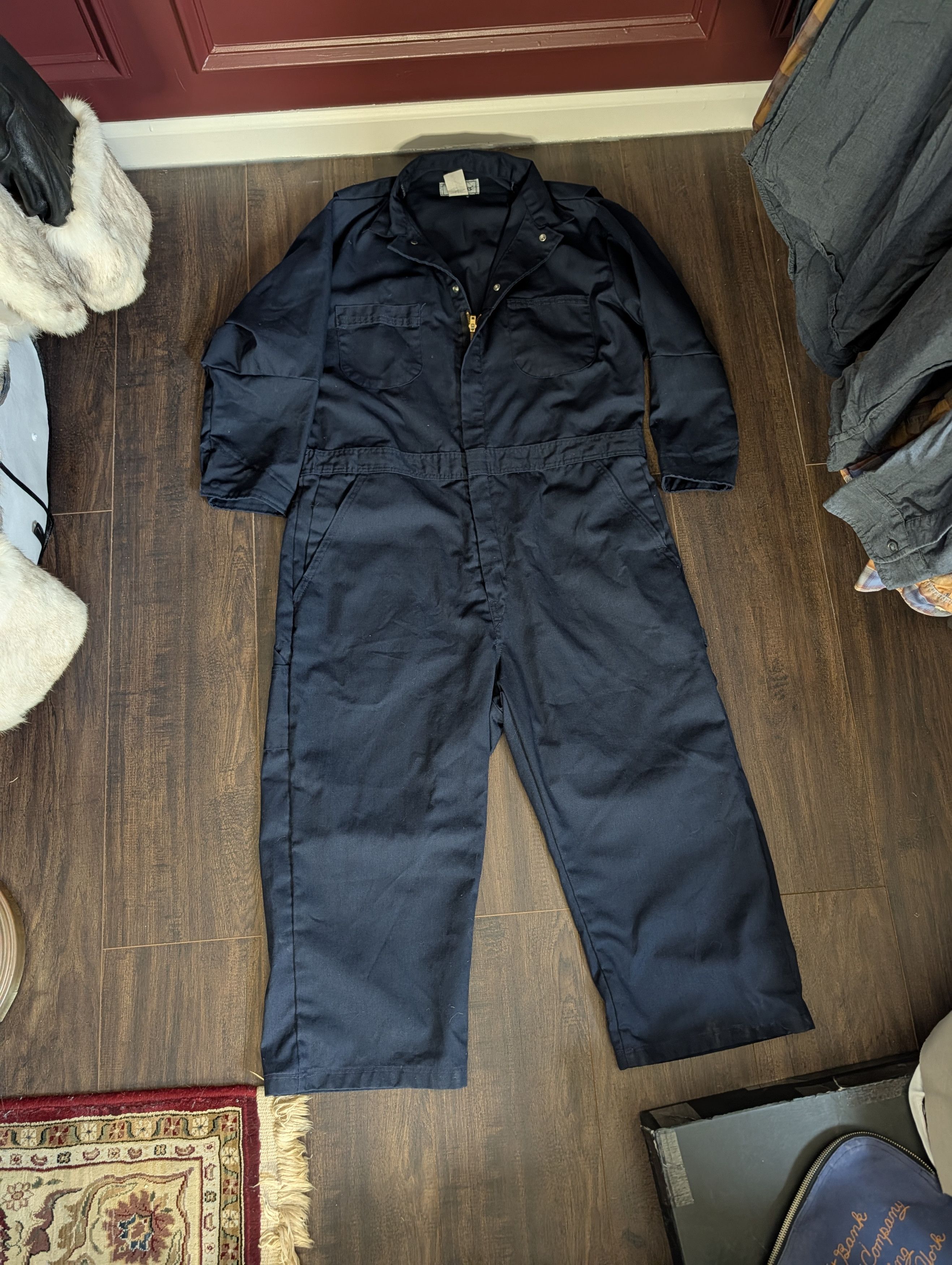 Sears ROEBUCKS Navy blue vintage MiUSA overalls sz 46 Size US XL / EU 56 / 4 - 1 Thumbnail