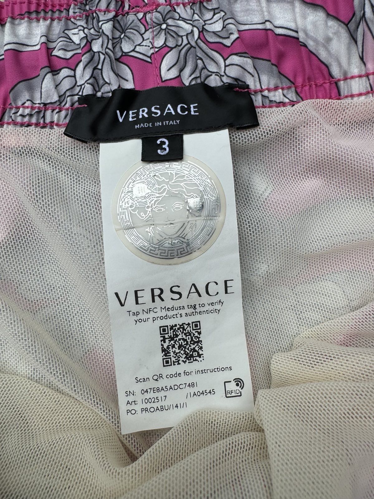 Versace Versace Pink Angel Nylon SwimShorts Size US 31 - 5 Thumbnail