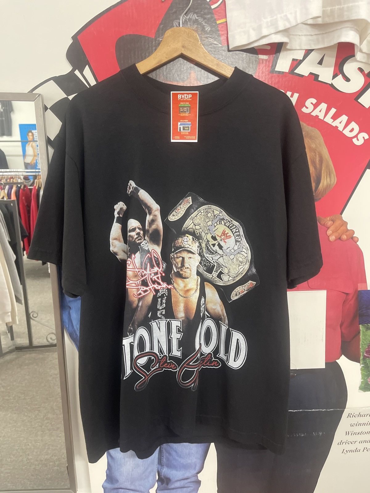 Vintage Black Stone Cold Steve Size US L / EU 52-54 / 3 - 1 Preview