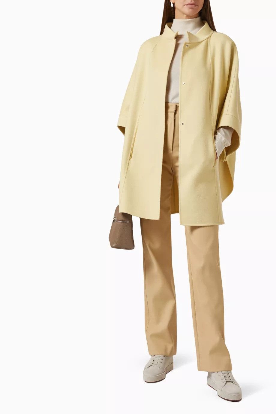 Loro Piana o1srvl11e0824 Size: OS / Salzburg Cashmere Cape in Ivory Size ONE SIZE - 3 Thumbnail