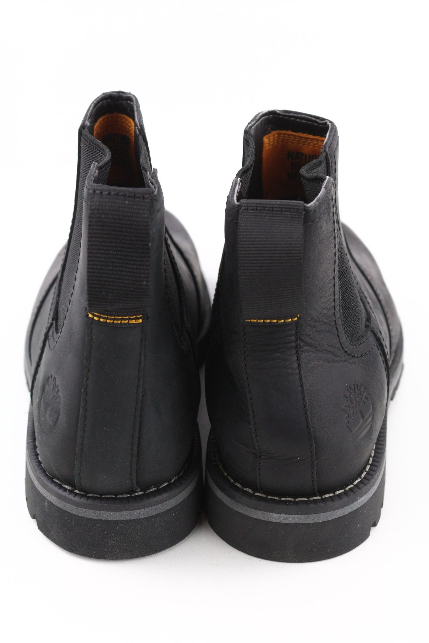 Timberland A2NHW UK8 Black Leather Ortholite Pull Tab Boots 79956 Size US 8.5 / EU 41-42 - 8 Thumbnail