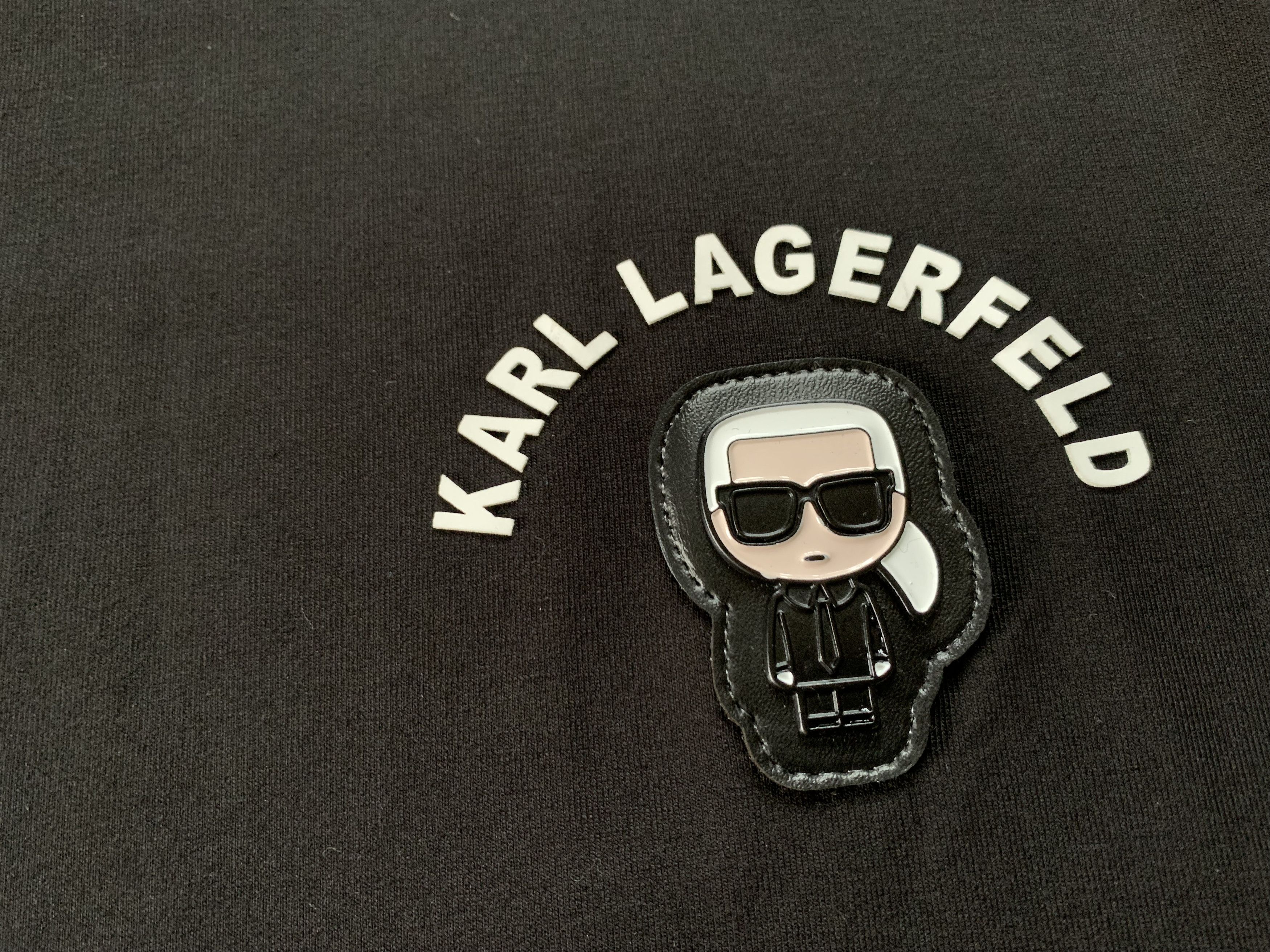 Designer × Karl Lagerfeld Karl Lagerfeld Black Cotton Sweatshirt Size US XXL / EU 58 / 5 - 5 Thumbnail