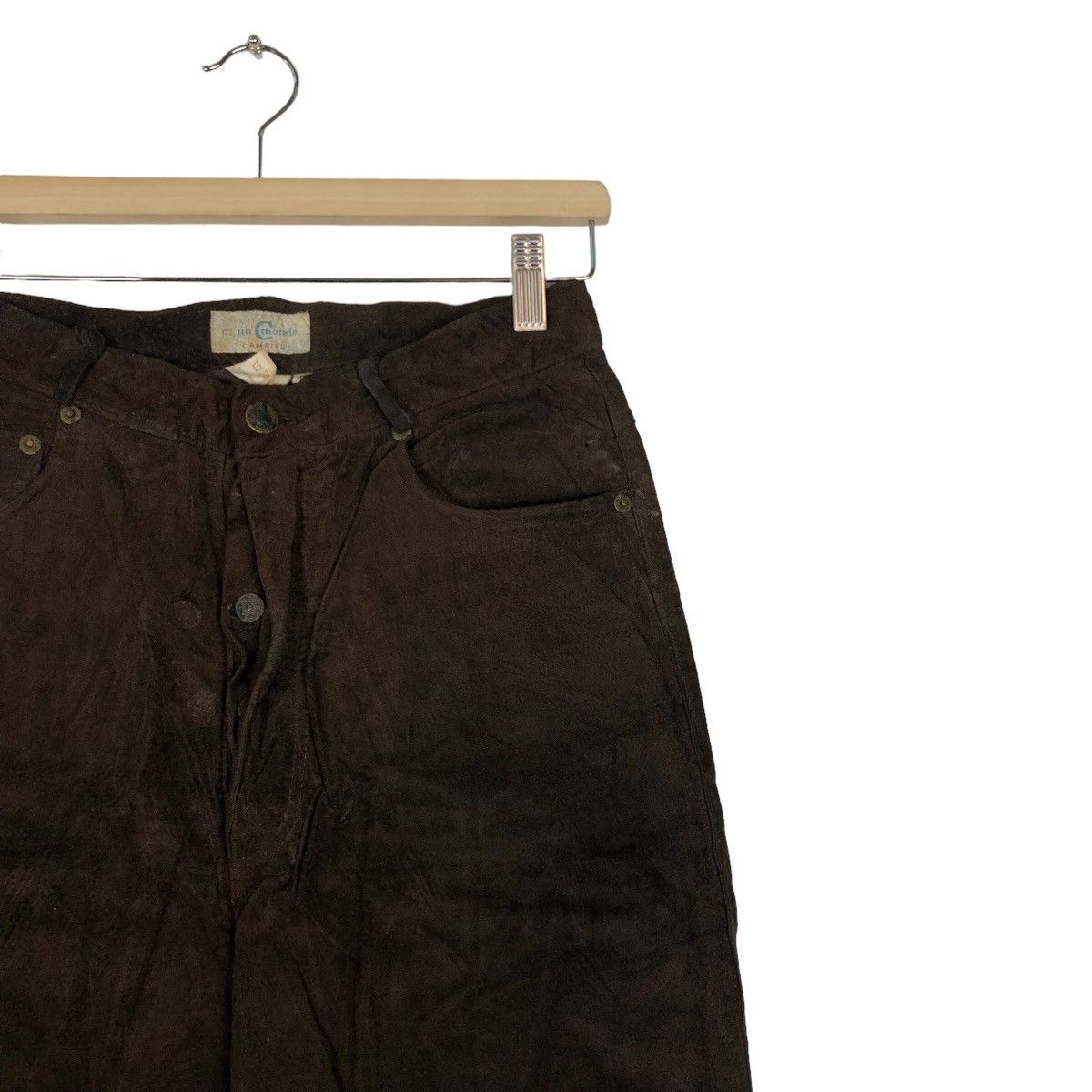 Genuine Leather 🔥Rare 90’s Riot Genuine Leather Pants C un C Monde Japan Size US 26 / EU 42 - 6 Thumbnail