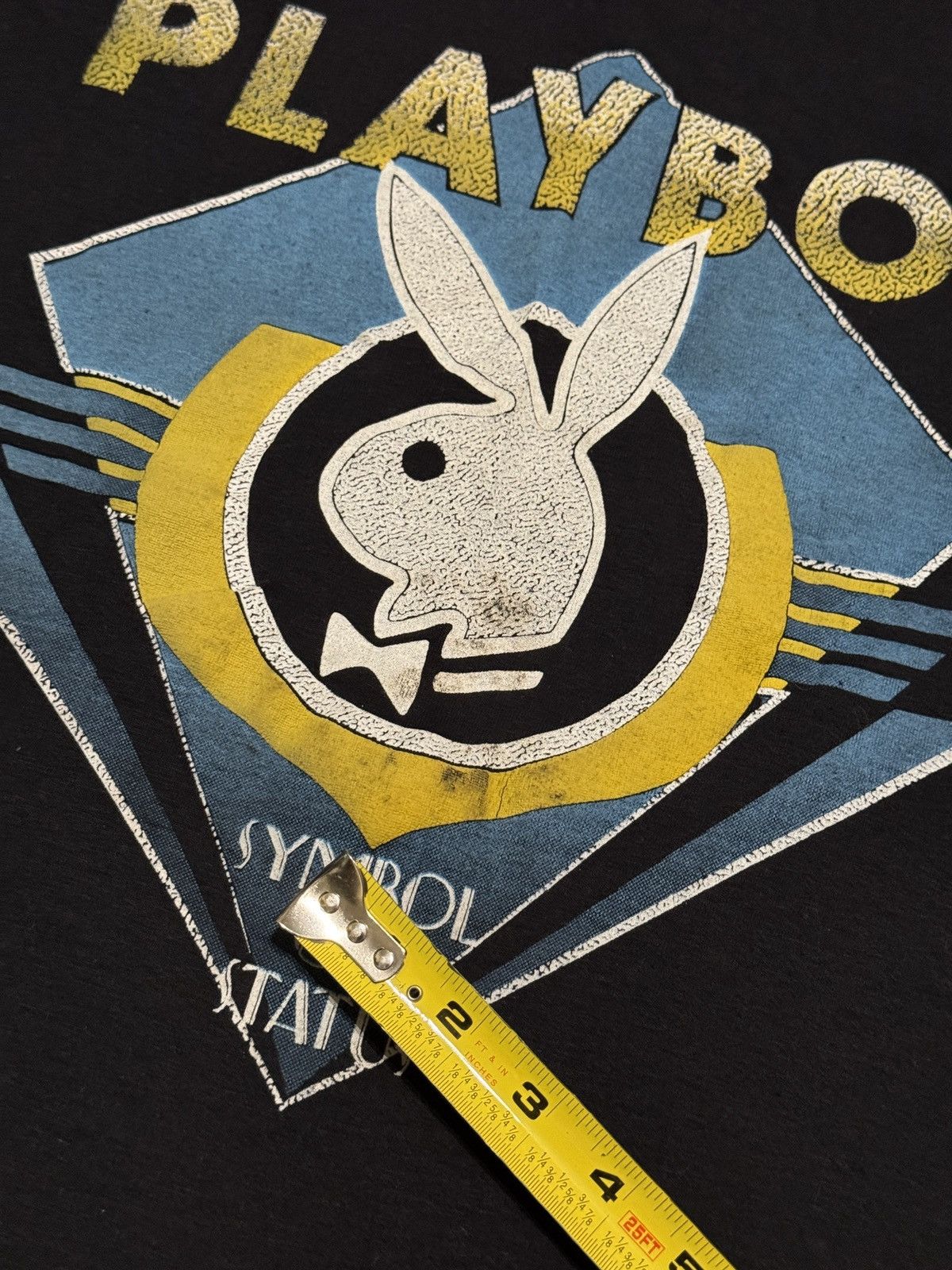 Playboy Vintage 70s Playboy RARE Symbol Of Status Bunny T Shirt Size US M / EU 48-50 / 2 - 7 Thumbnail