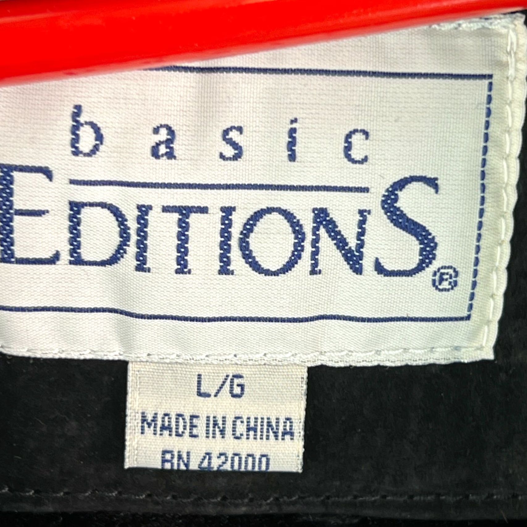 Basic Editions Basic Editions Leather Jacket Women Large Black Genuine Leather Button Front Mid-Length Casual Classic Size L / US 10 / IT 46 - 7 Thumbnail