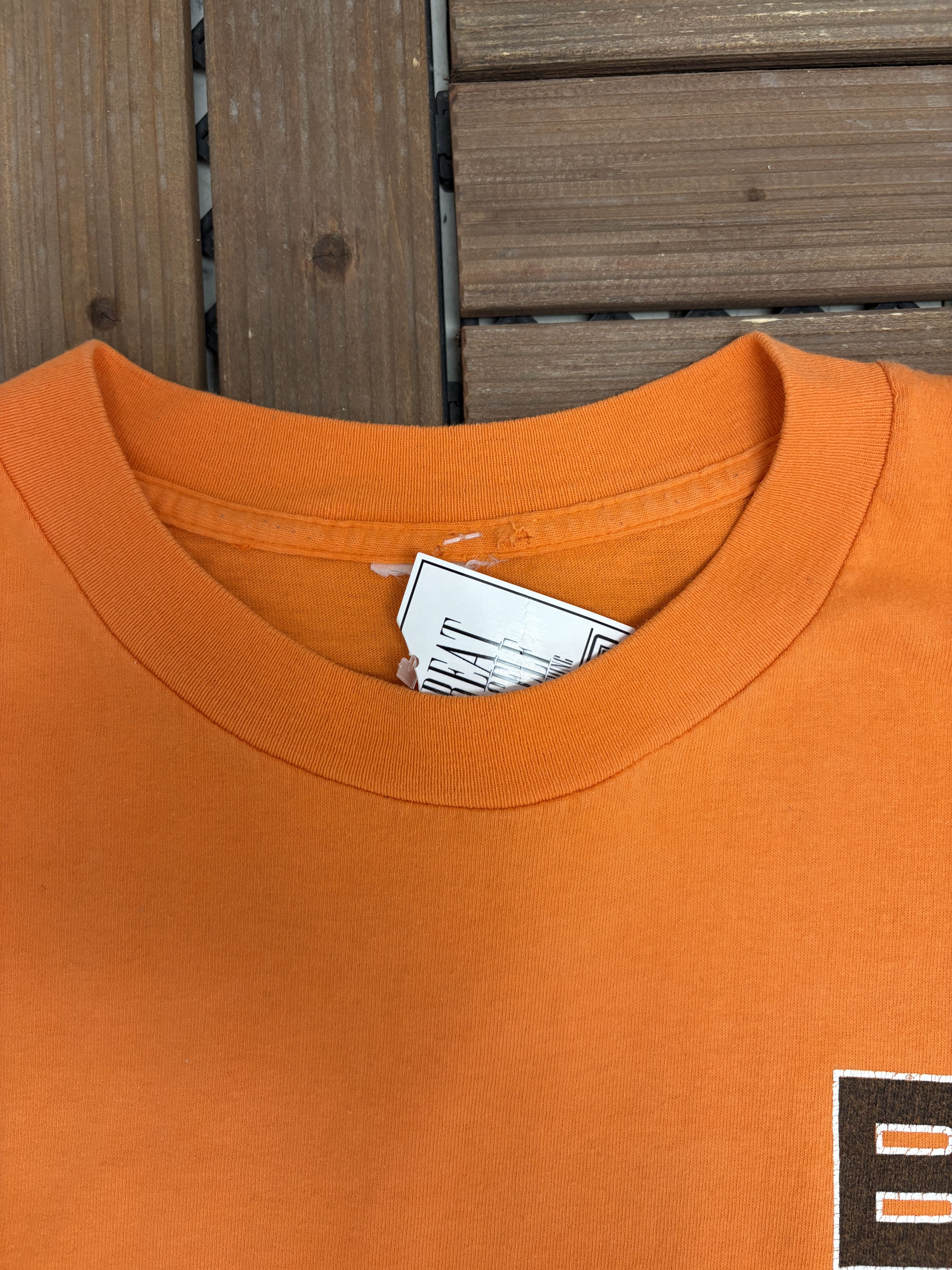 Vintage Budweiser Athletics Sport Vintage Orange T-Shirt Tee Size US XL / EU 56 / 4 - 6 Thumbnail