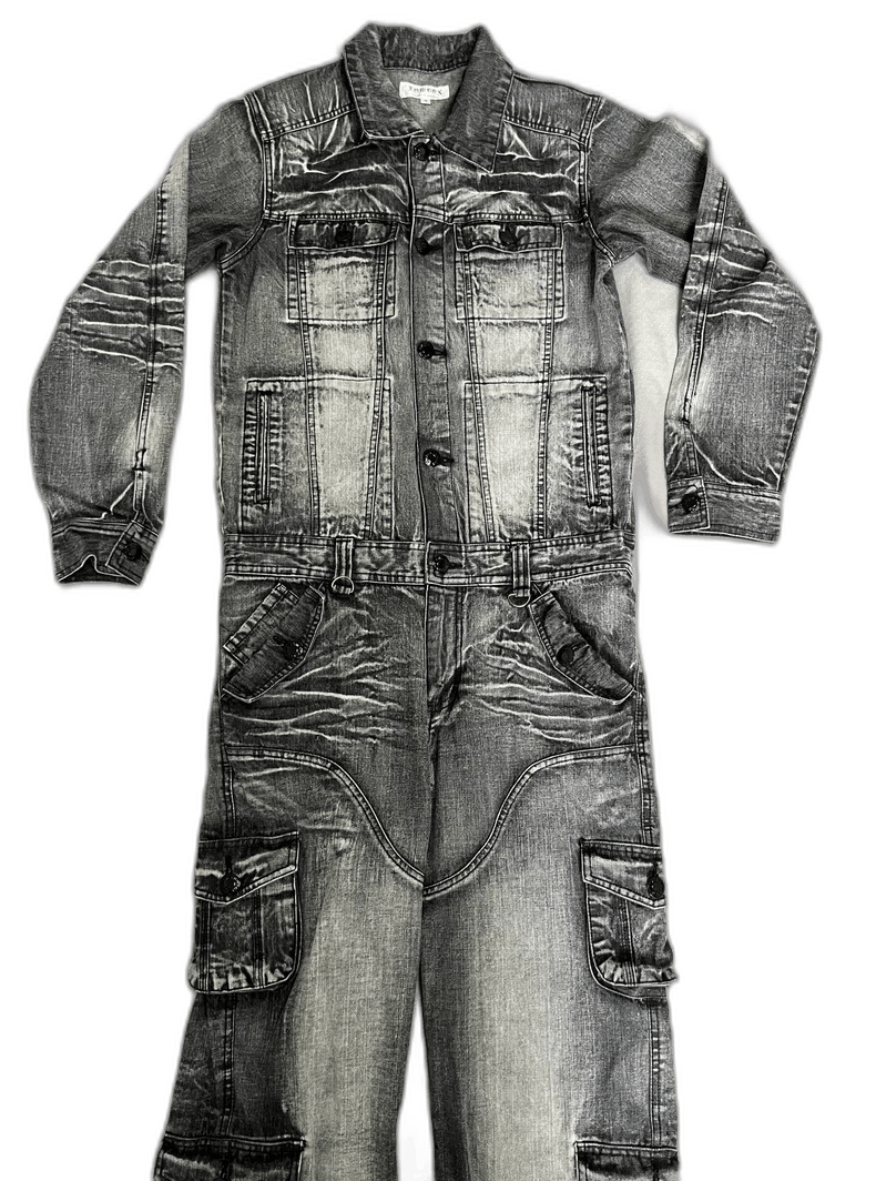 Yohji Yamamoto Vintage Denim Overall Jumpsuit with Pockets Size 27" / US 4 / IT 40 - 1 Thumbnail