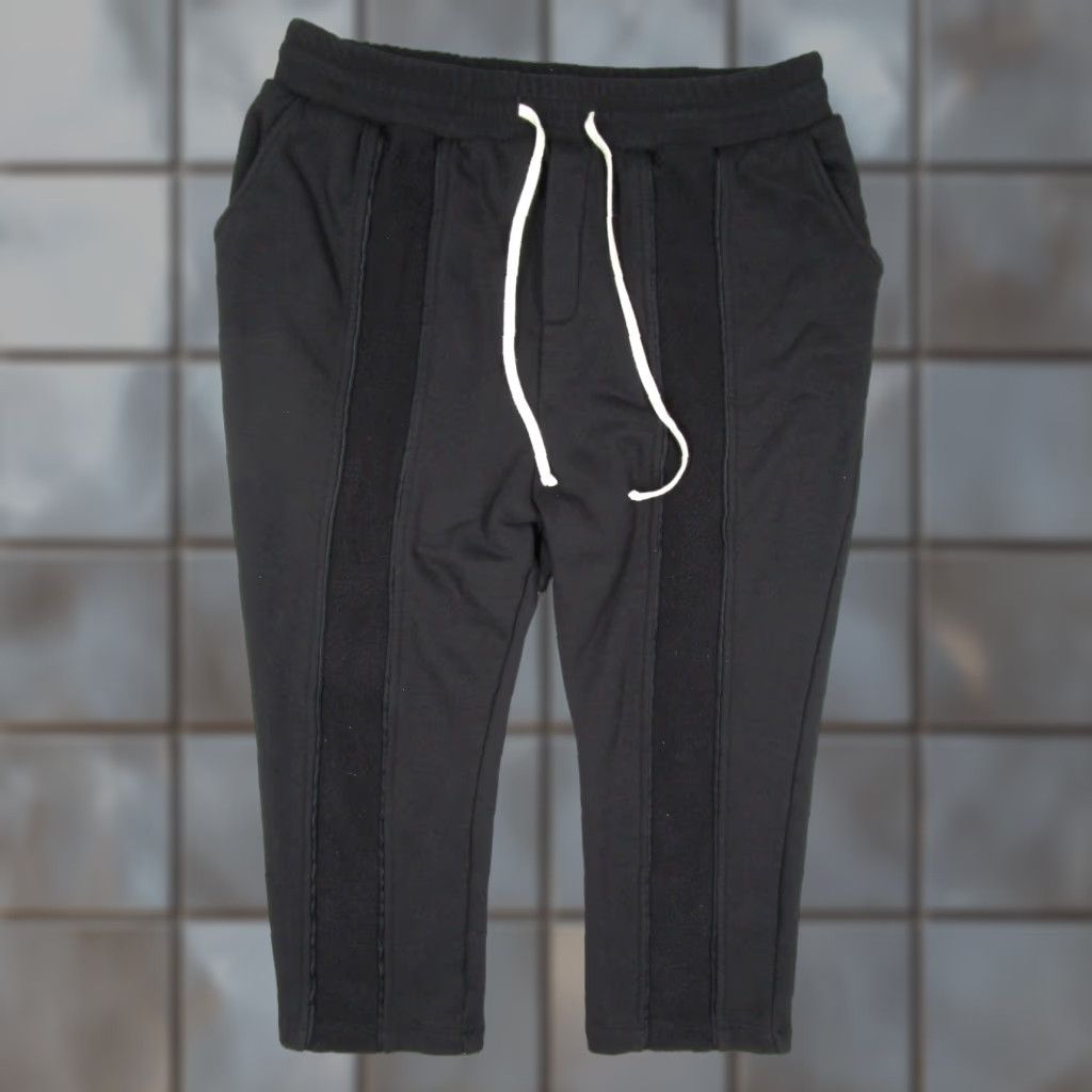 Vintage Twenty Montreal Sweatpants Mens 32 Black French Terry Cropped Slim Tapered Pants Casual Activewear Jogger 20in Inseam Size US 32 / EU 48 - 1 Thumbnail