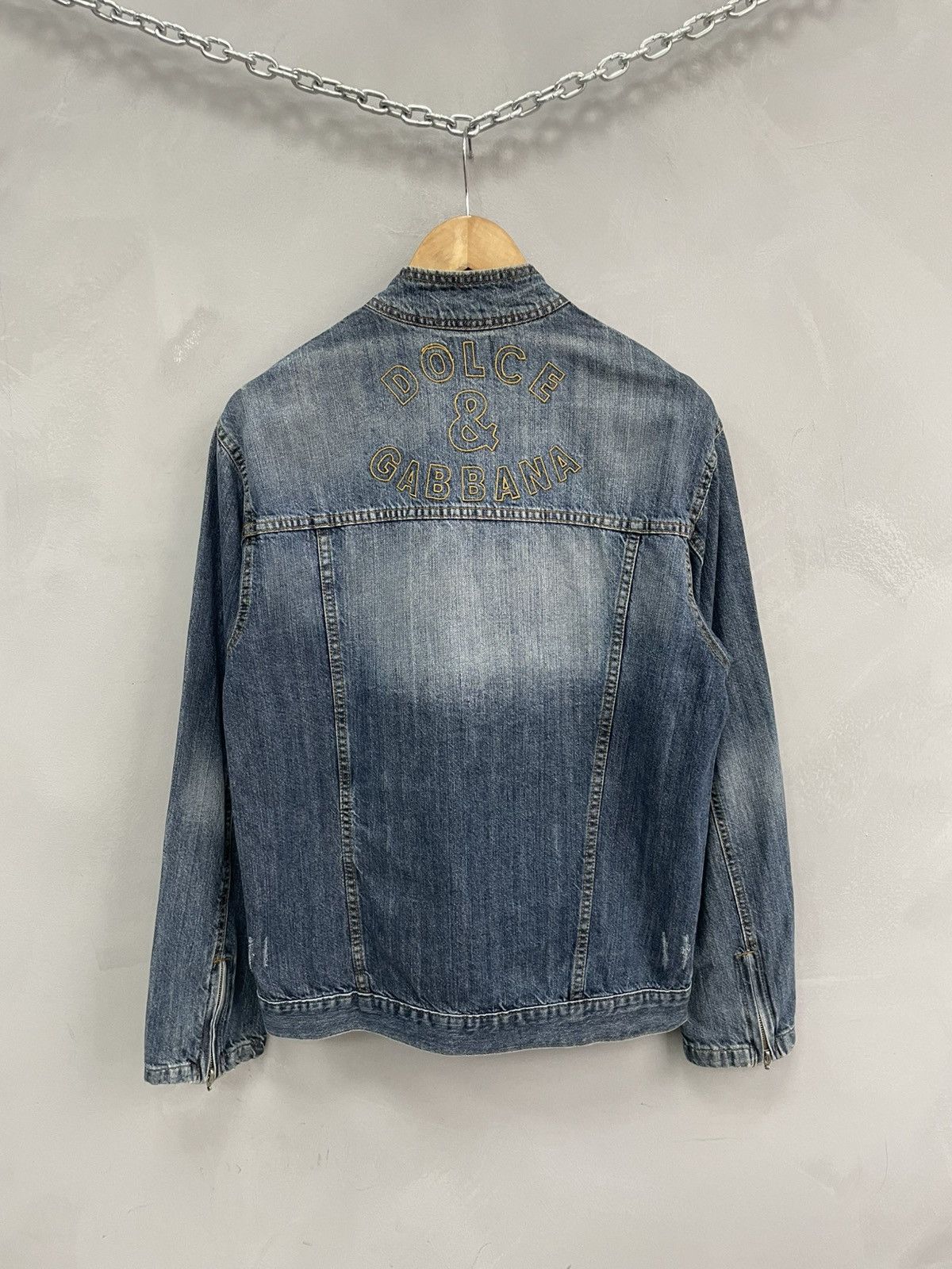 Dolce & Gabbana Rare distressed denim dolce gabbana y2k jacket front logo Size US M / EU 48-50 / 2 - 10 Thumbnail