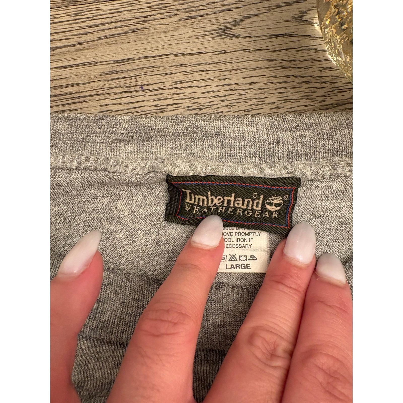 Timberland VTG Timberland Wind, Water, Earth, Sky Lg Slv Single Stitch Size US L / EU 52-54 / 3 - 5 Thumbnail