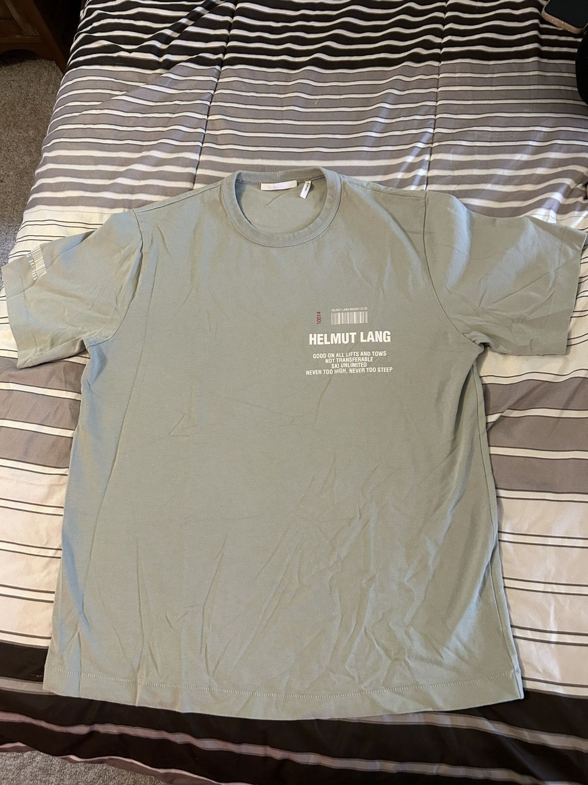 Helmut Lang Helmut Lang Men’s Ski Pass Crew T-Shirt Size US XL / EU 56 / 4 - 1 Thumbnail