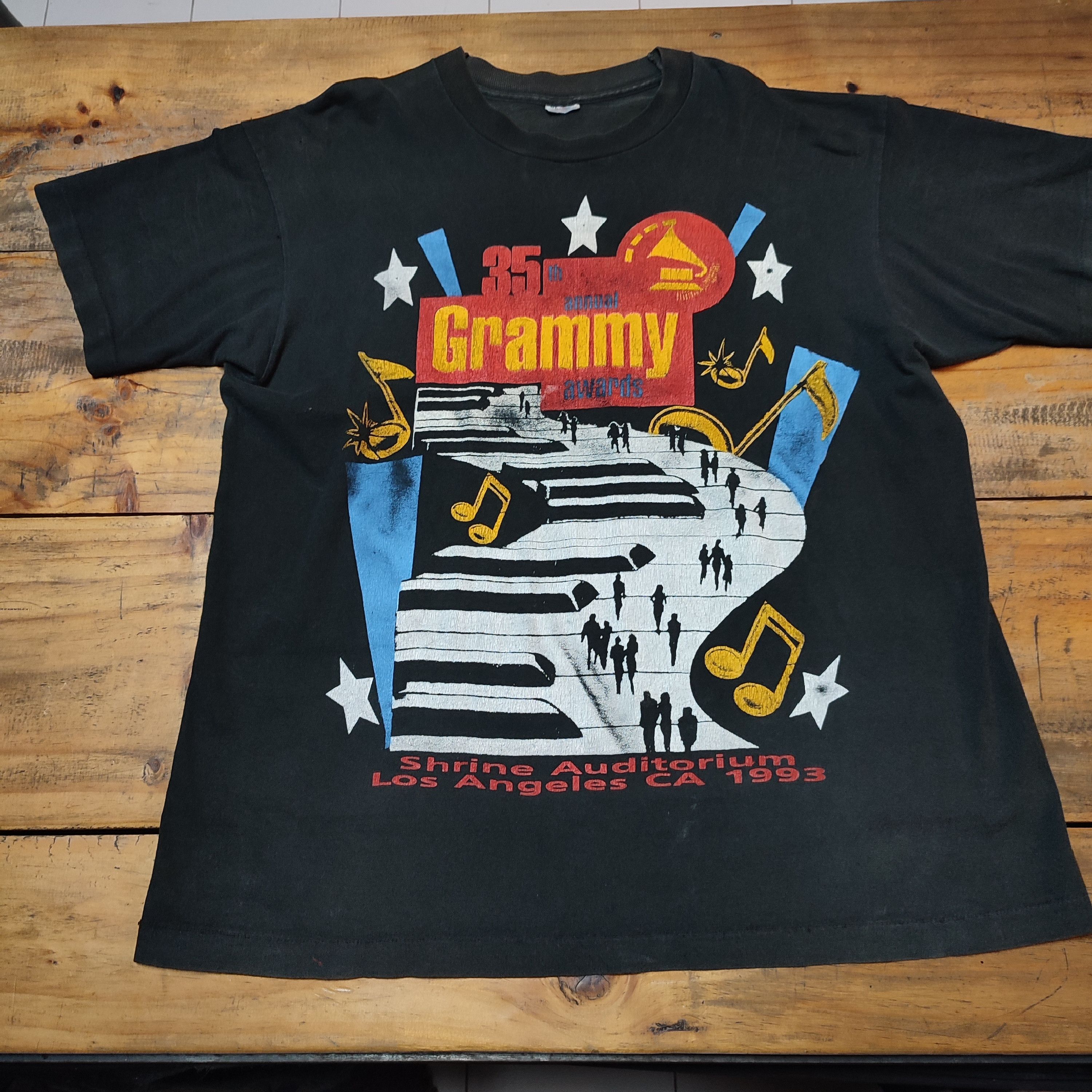 Vintage :🔥RARE🔥 Vintage 1993 Grammy Awards T-Shirt T-shirt Size US XL / EU 56 / 4 - 2 Thumbnail
