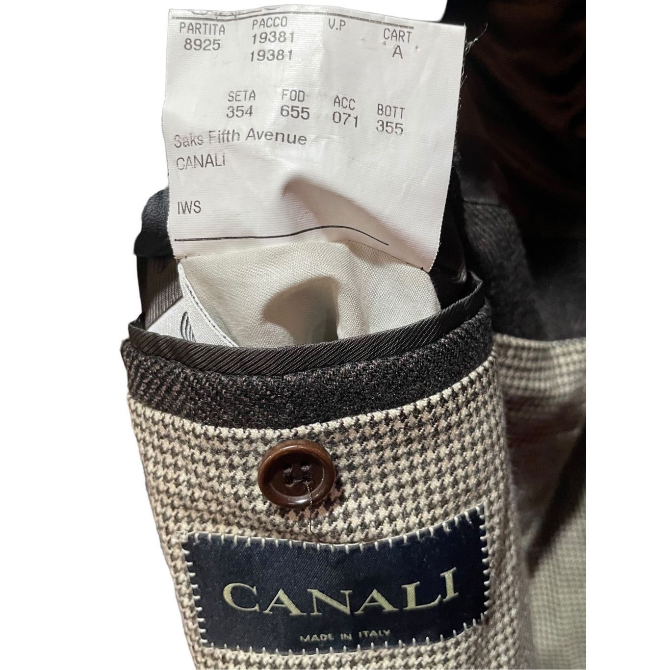 Saks Fifth Avenue SAKS FIFTH AVENUE CANALI Wool Winter Top Coat 100% Pure New Size US L / EU 52-54 / 3 - 4 Thumbnail