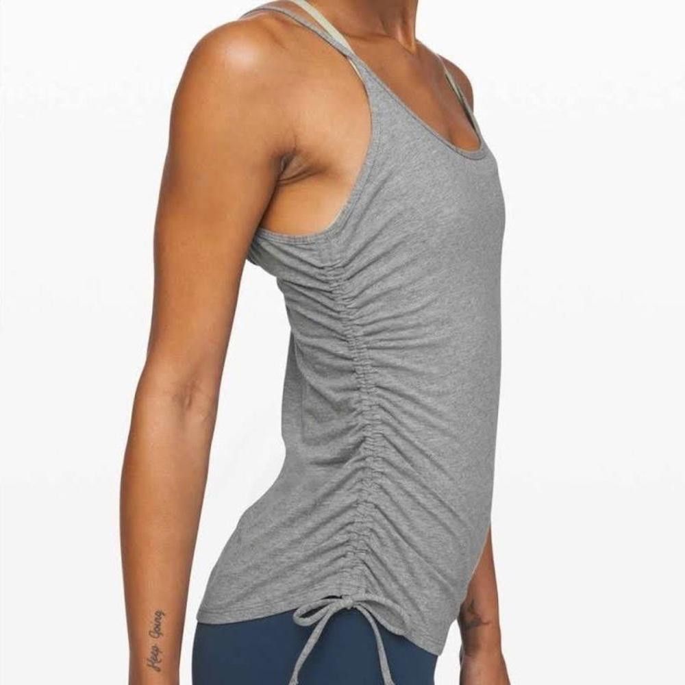 Lululemon Lululemon Grey Tank Top Size S / US 4 / IT 40 - 1 Thumbnail