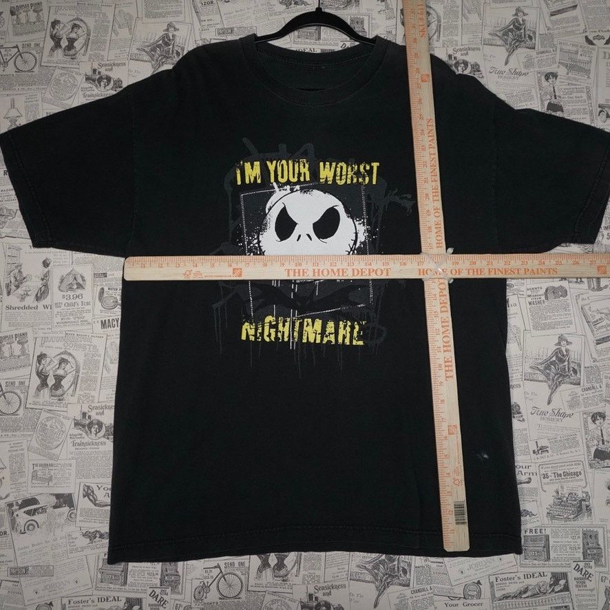Vintage XXL- Vintage Y2K Nightmare before christmas jack 00s t-shirt Size US XXL / EU 58 / 5 - 4 Thumbnail