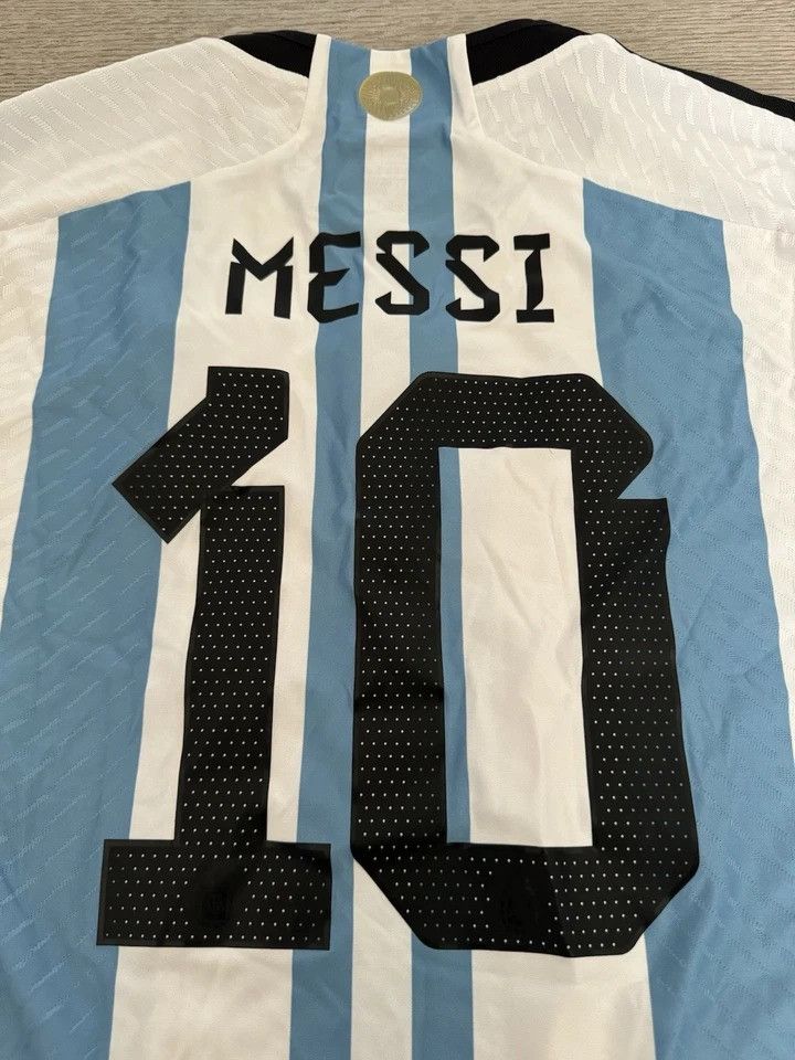Adidas LIONEL MESSI ARGENTINA 2022_23 HOME JERSEY WORLD CUP Size US XL / EU 56 / 4 - 4 Thumbnail