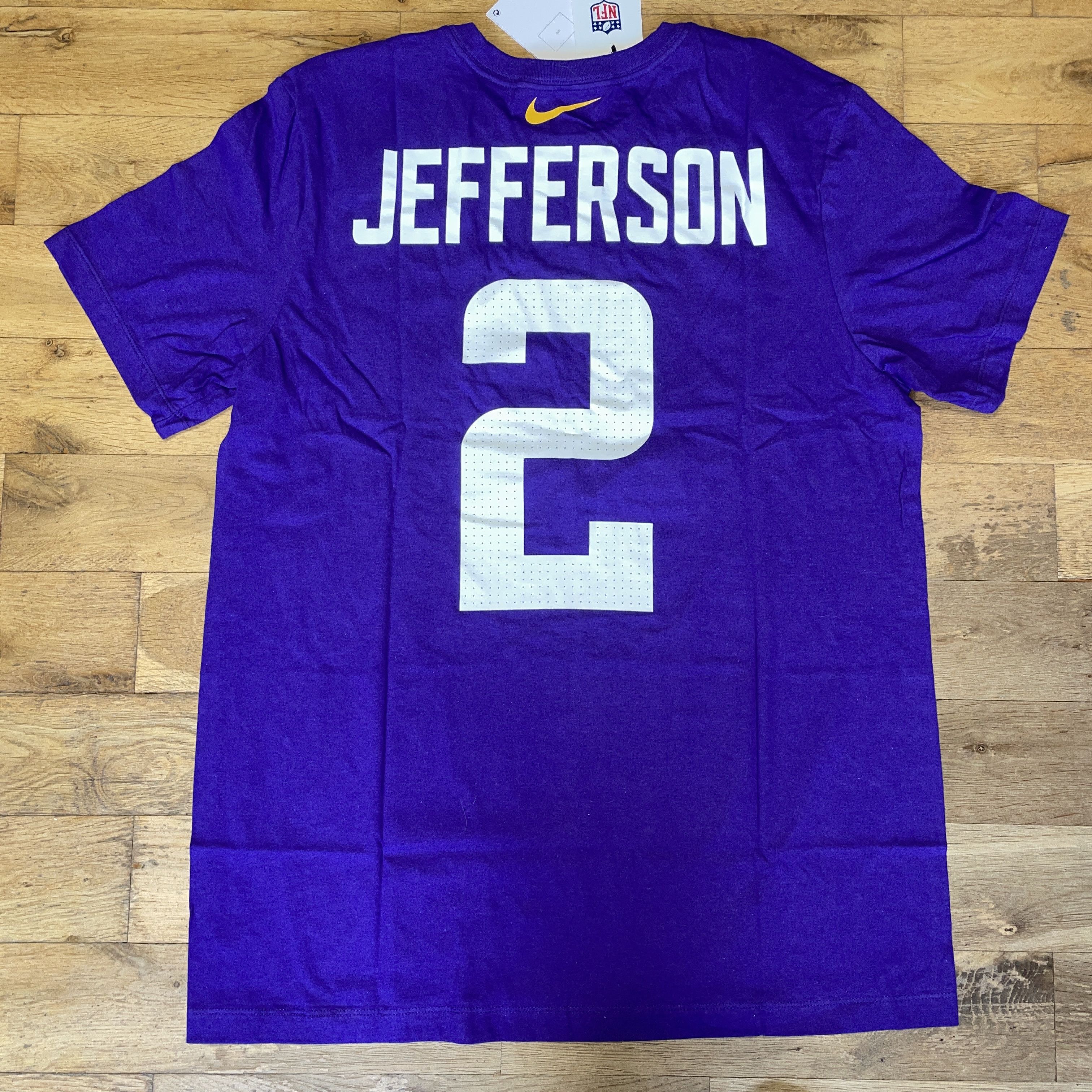 NFL NIKE NFL MINNESOTA VIKINGS MEN'S LOGO T-SHIRT Size L - NEW Size US L / EU 52-54 / 3 - 4 Thumbnail