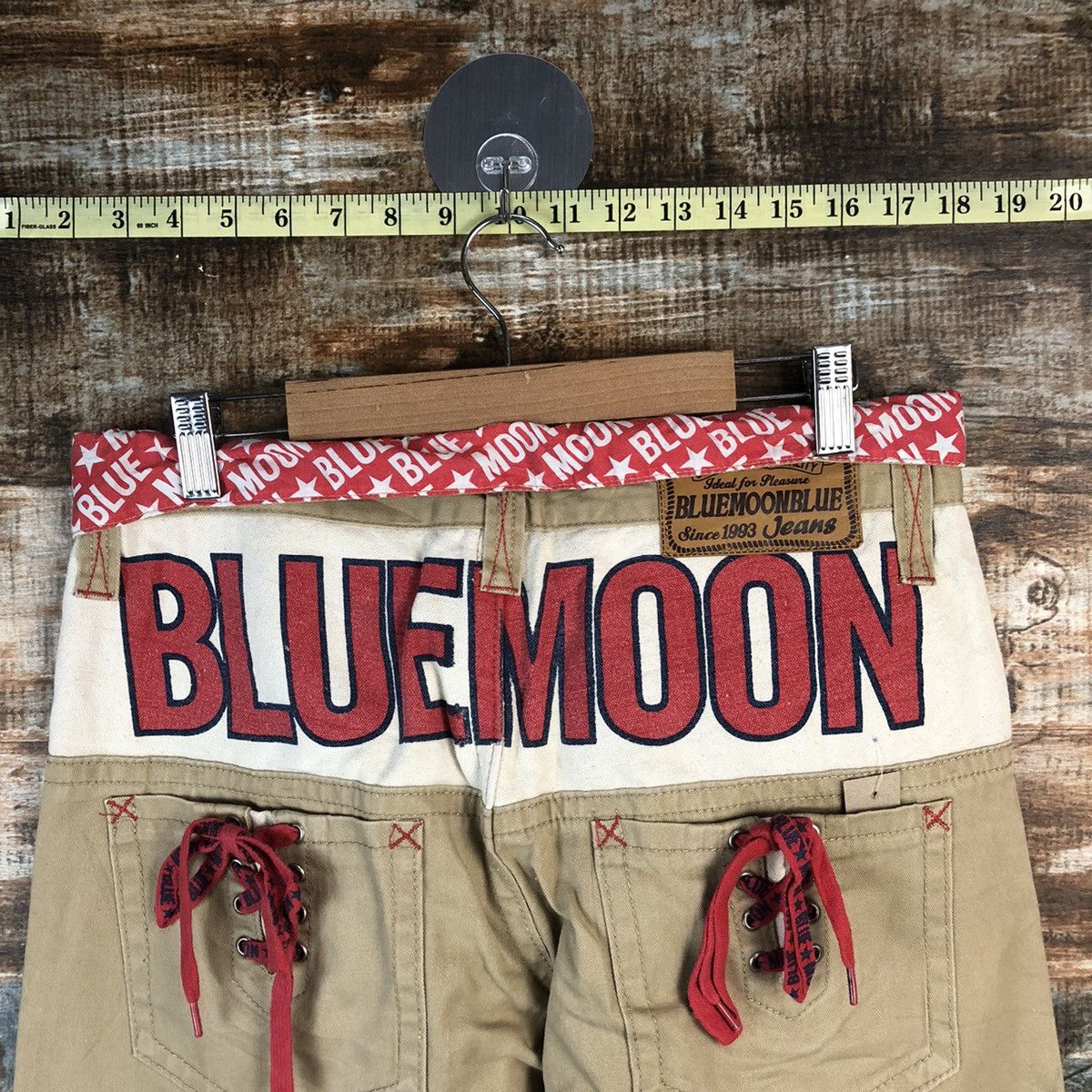 Japanese Brand DL Blue Moon Blue Beige Casual Pants #C741DL Size US 31 - 6 Thumbnail
