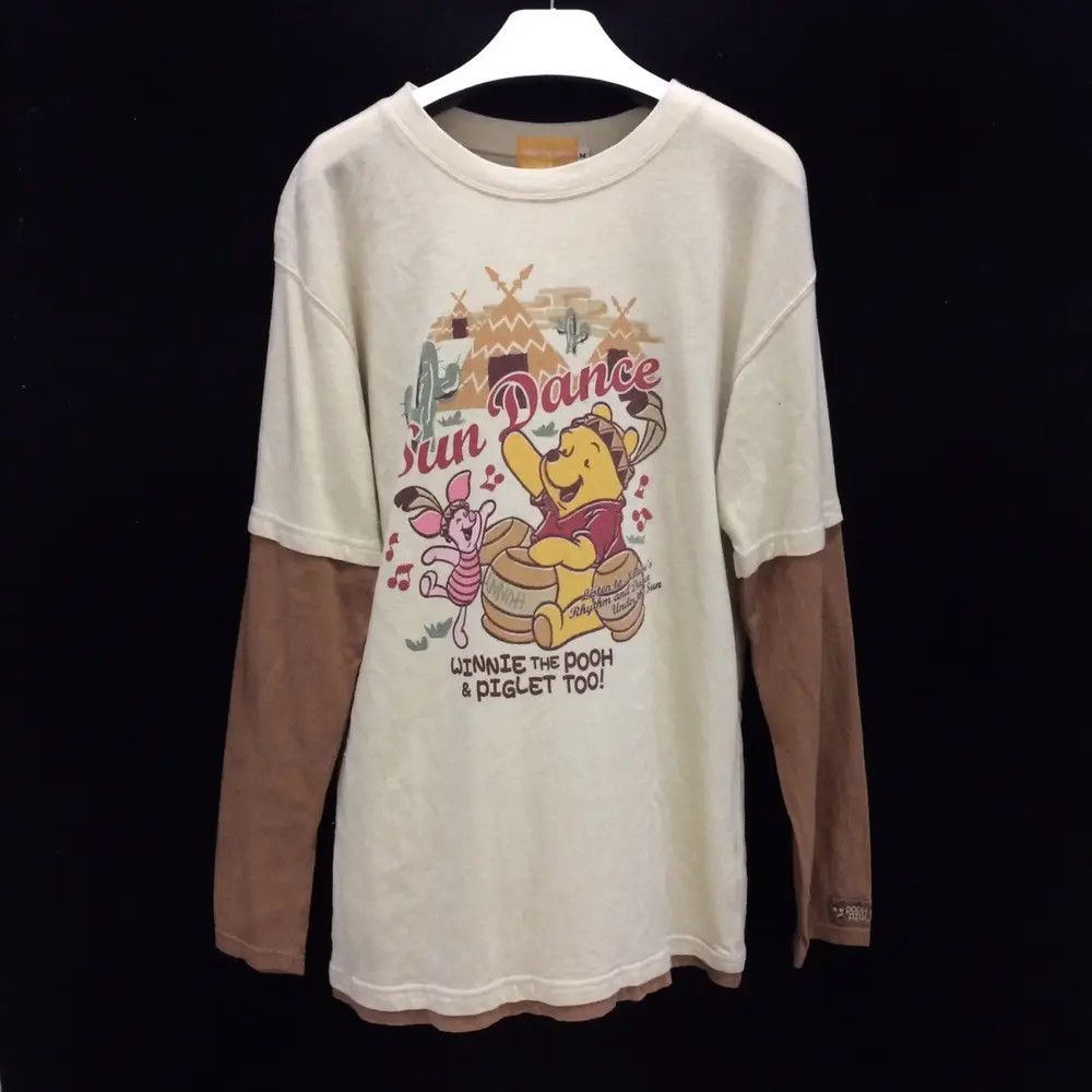 Cartoon Network Vintage Cartoon Pooh Tokyo Disneyland Long Sleeve Tshirt Size US S / EU 44-46 / 1 - 1 Thumbnail