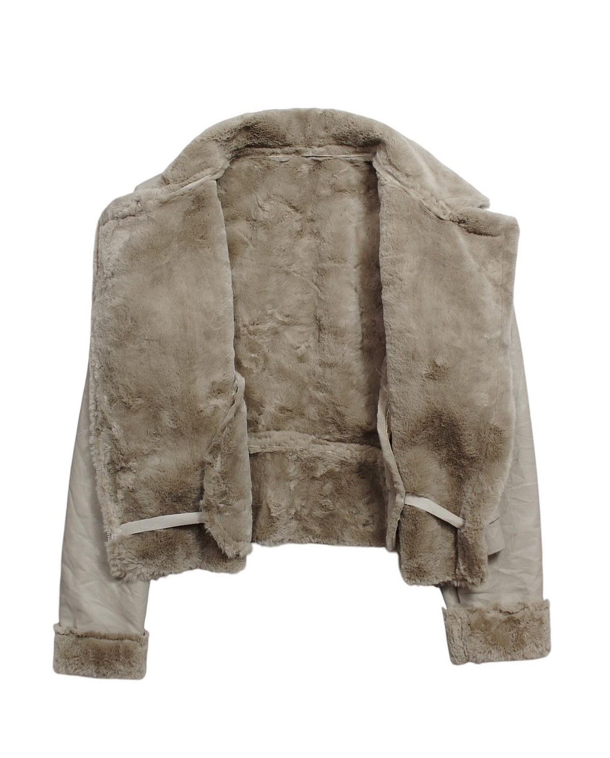 Japanese Brand 2000S FUR LINED LEATHER BIKER JACKET Size US M / EU 48-50 / 2 - 5 Thumbnail