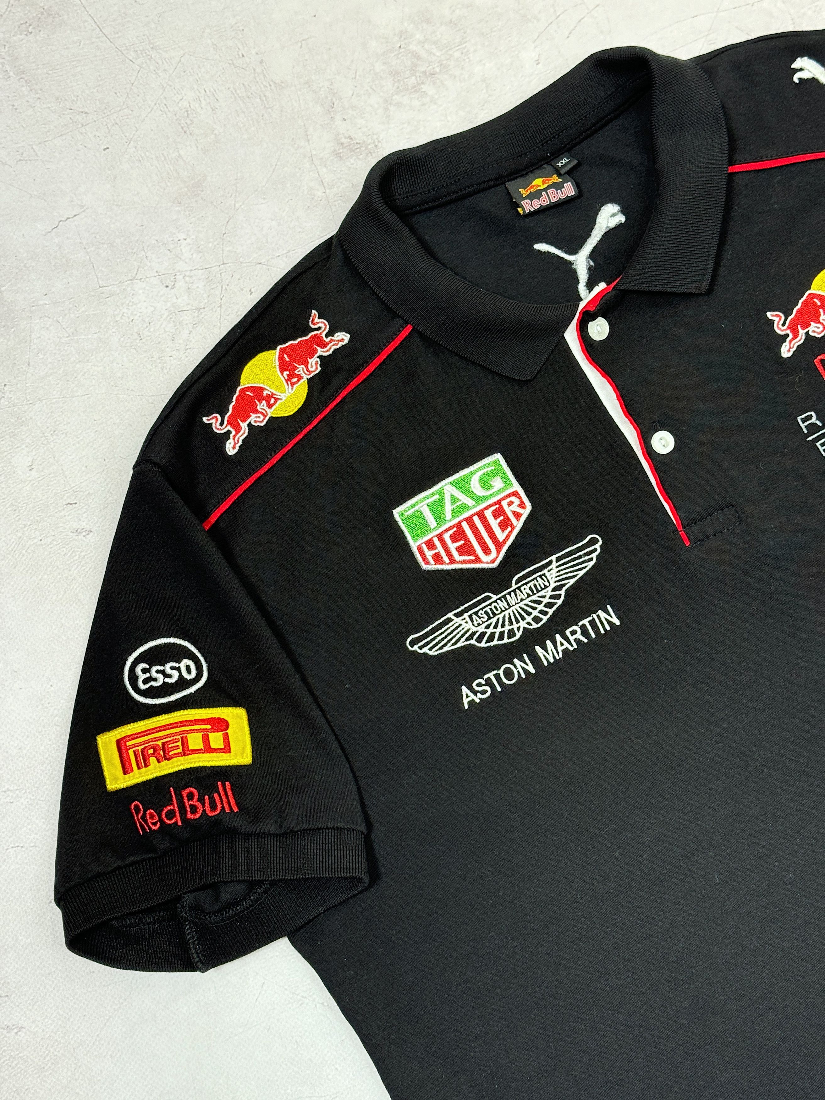 Formula 1 × Vintage Red Bull F1 Team Polo T-Shirt Mobil1 Pirelli Size US L / EU 52-54 / 3 - 6 Thumbnail