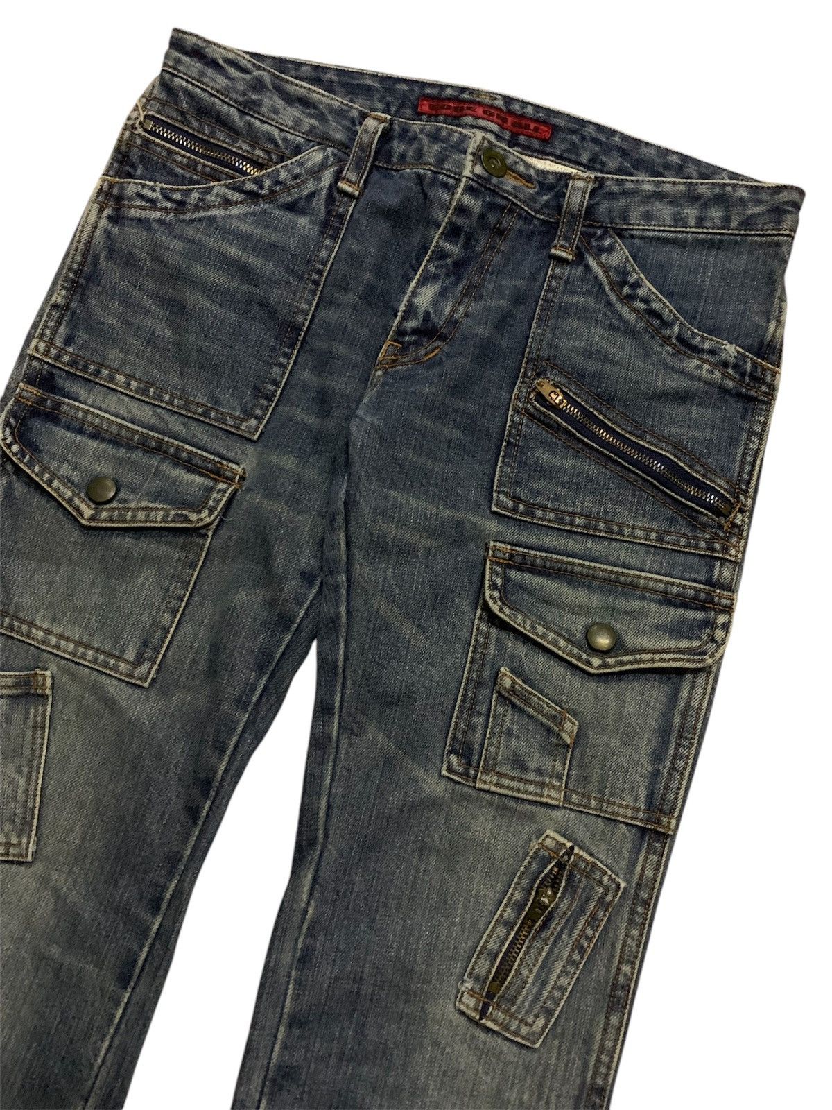 Le Grande Bleu (L.G.B.) Japan Designer Flare Edge On All Bush Pant Size 28" / US 6 / IT 42 - 6 Thumbnail