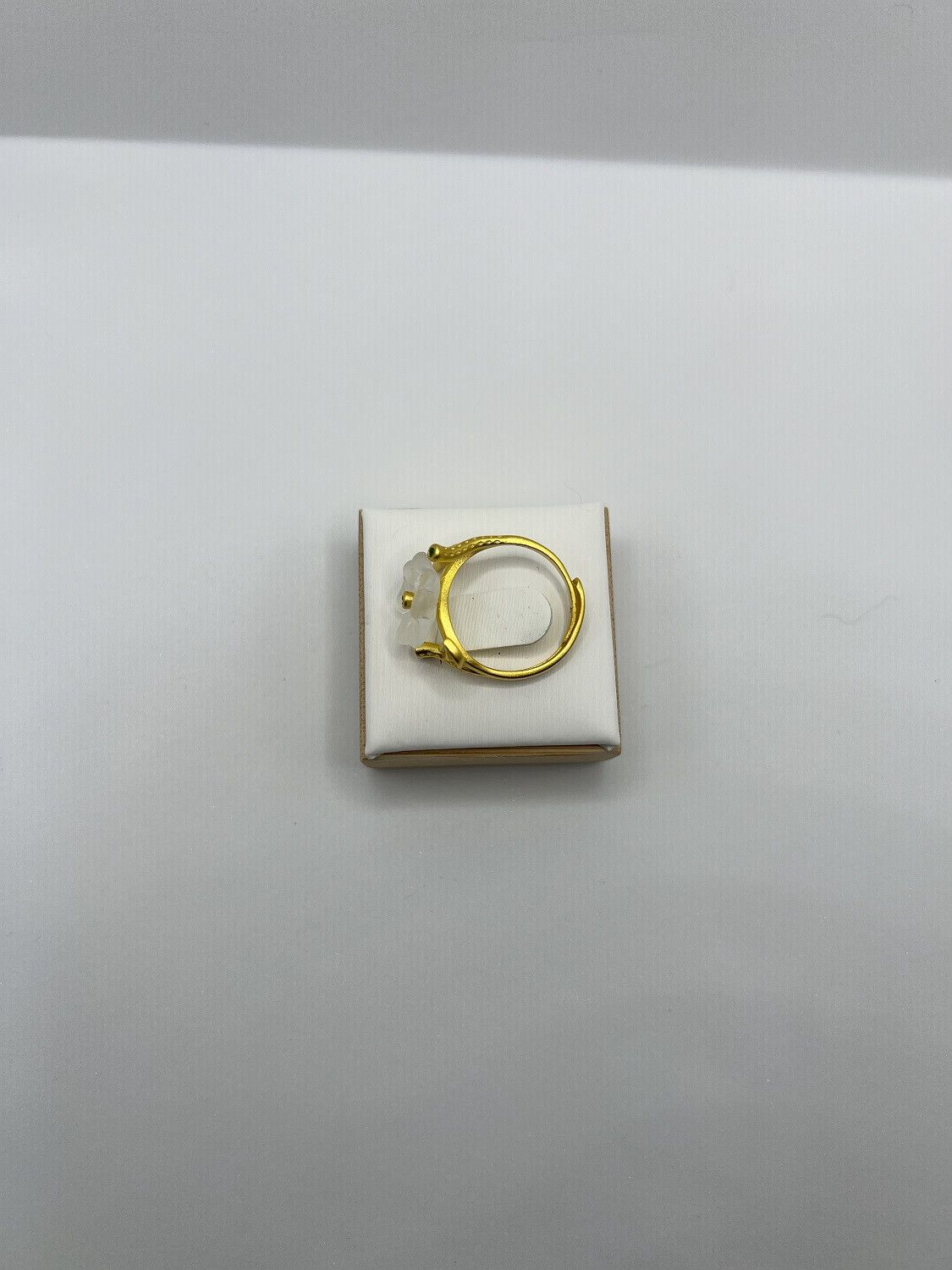 Jewelry Crystal Flower Gold Ring - Size 7 Size ONE SIZE - 3 Thumbnail