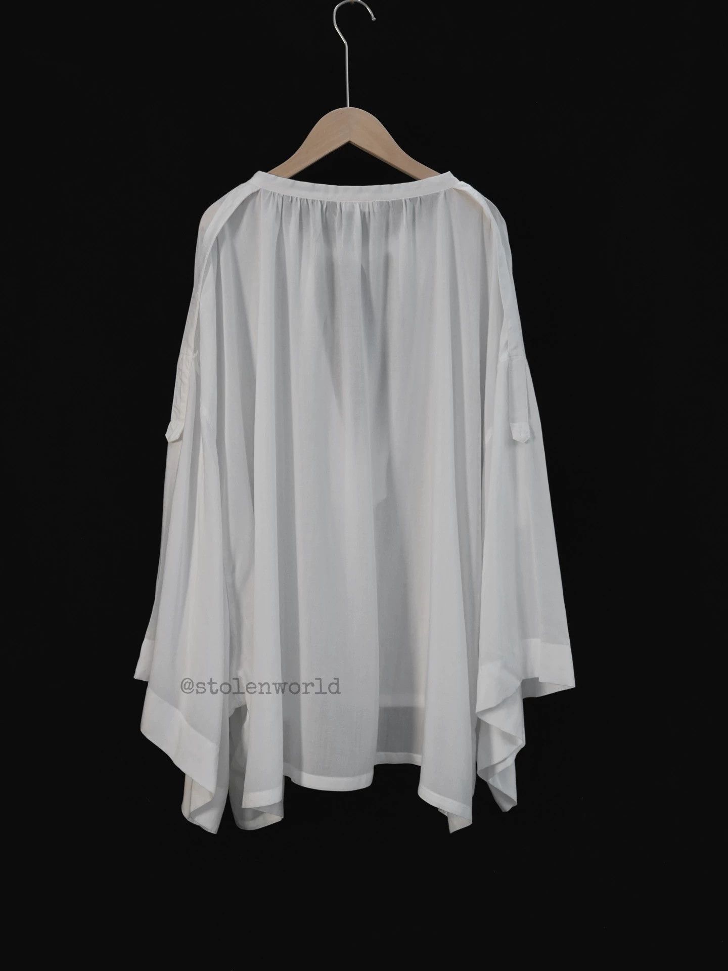 Yohji Yamamoto limi feu women's silk kimono sleeve oversized shirt Size S / US 4 / IT 40 - 4 Thumbnail