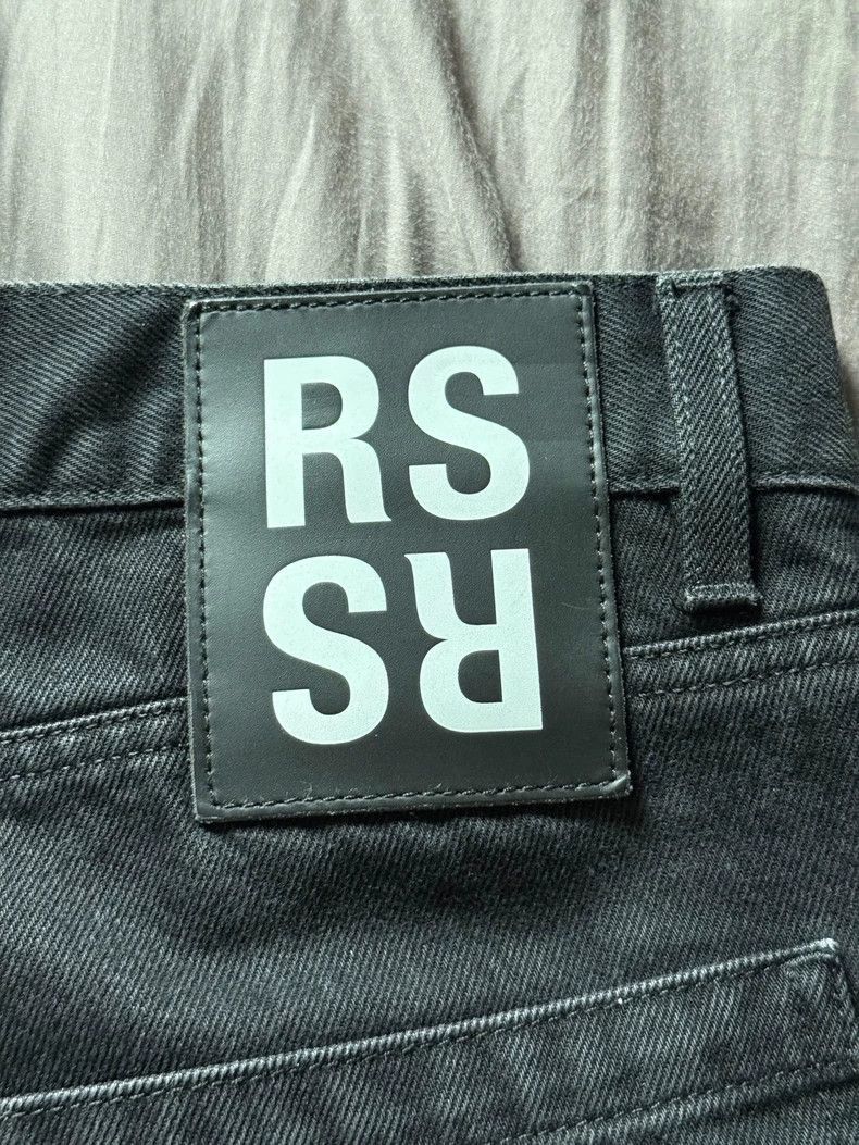 Raf Simons Raf Simons Raf Simons Black Denim Pants with Red Embroider Size US 33 - 3 Thumbnail