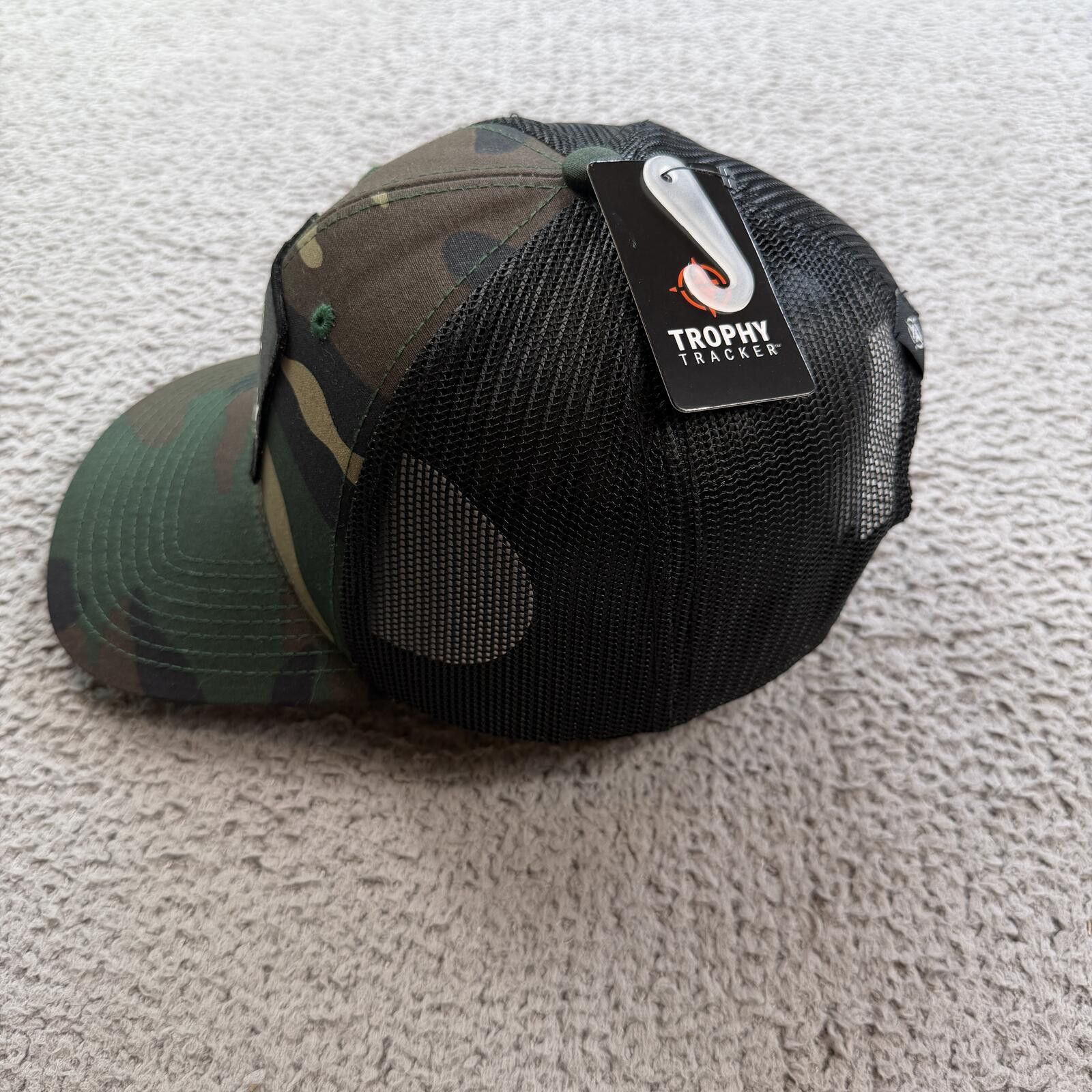 Other Trophy Tracker Camo Trucker Hat Snapback Cap Mesh Back NWT Size ONE SIZE - 2 Thumbnail