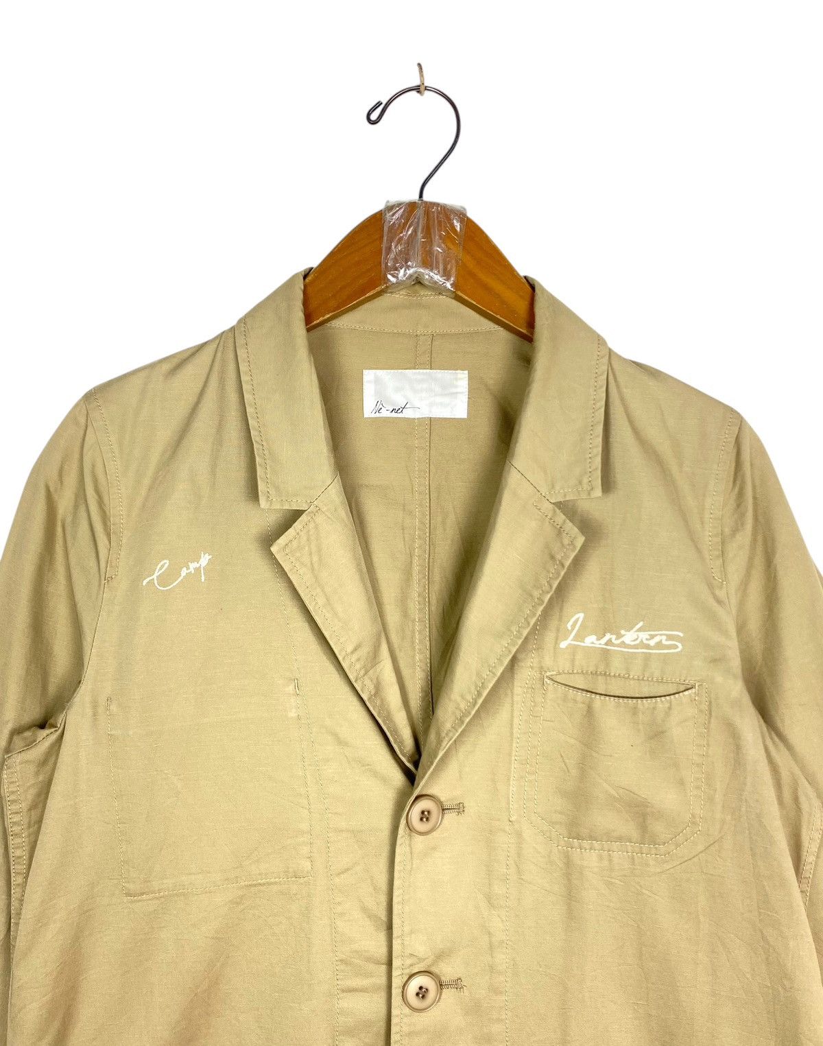 Ne-Net Rare‼️ Ne-net Beige Linen Trench Coat Size S / US 4 / IT 40 - 4 Thumbnail