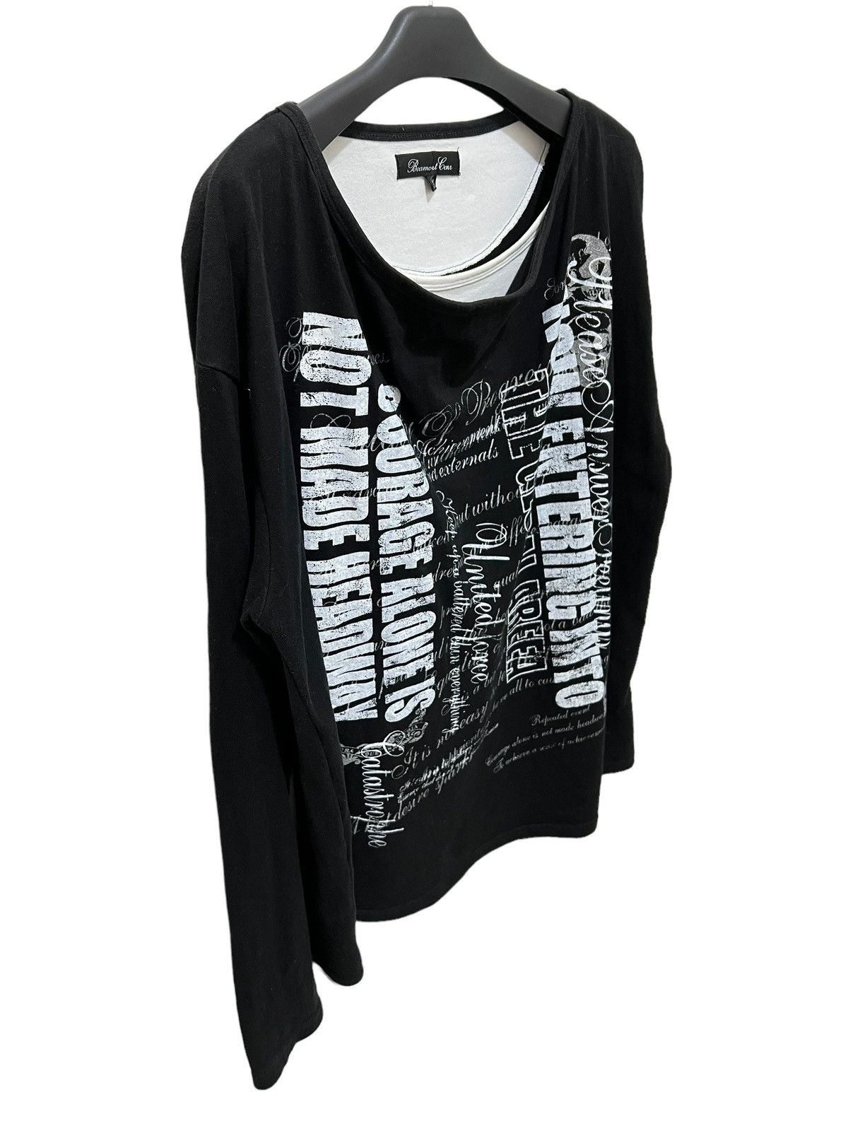 Japanese Brand Baeaumere poem double layers long slevee tee Size US L / EU 52-54 / 3 - 2 Thumbnail