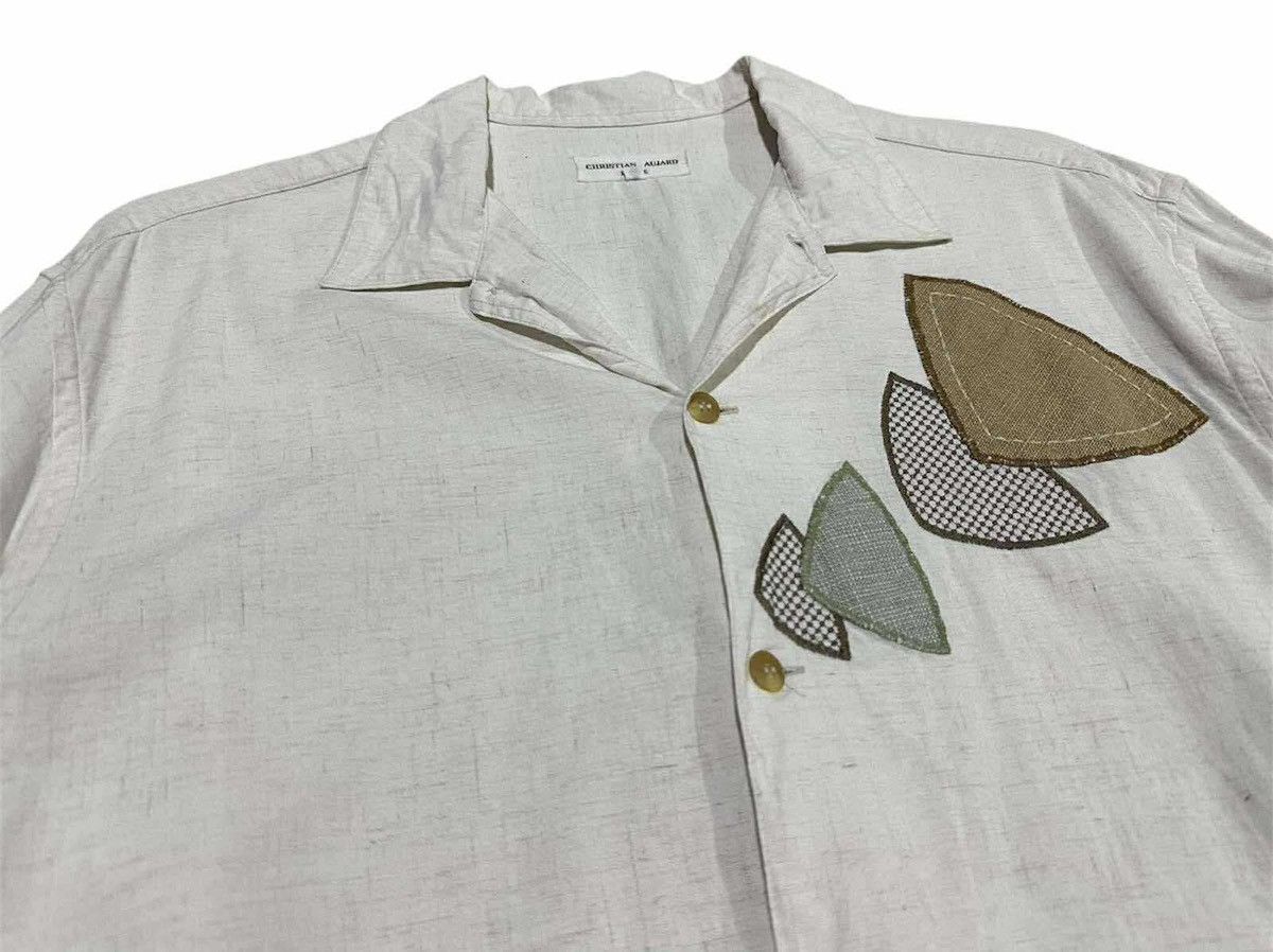 Other 🔥Vintage Christian Aujard Patch Rayon Shirt Oversized Size US XL / EU 56 / 4 - 2 Thumbnail