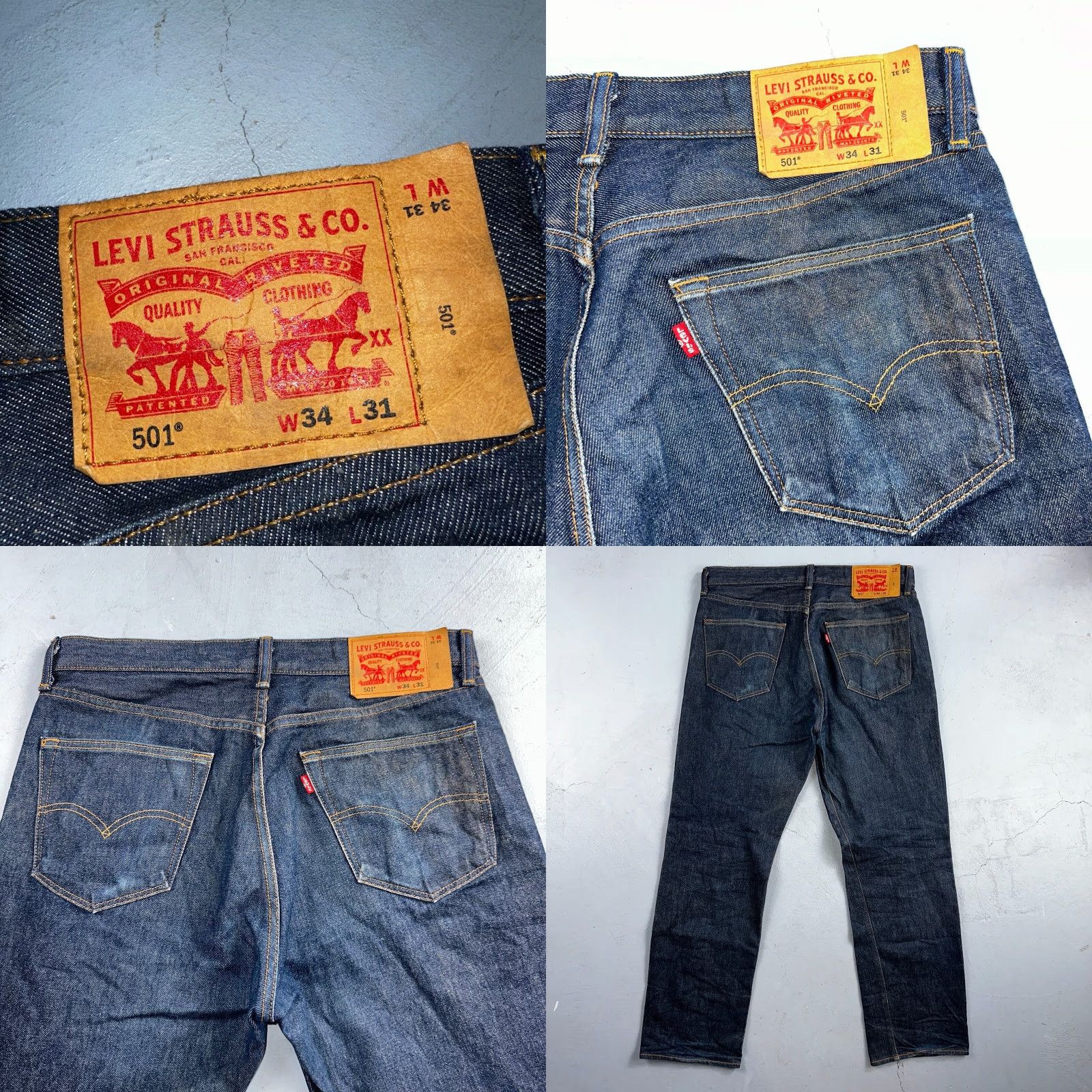 Levi's VINTAGE Levi's 501 Jeans Straight Levi's 501 Series Men Blue 34x31 Dark Wash 90s VTG Pin Denim Jeans Womens? Size US 34 / EU 50 - 10 Thumbnail