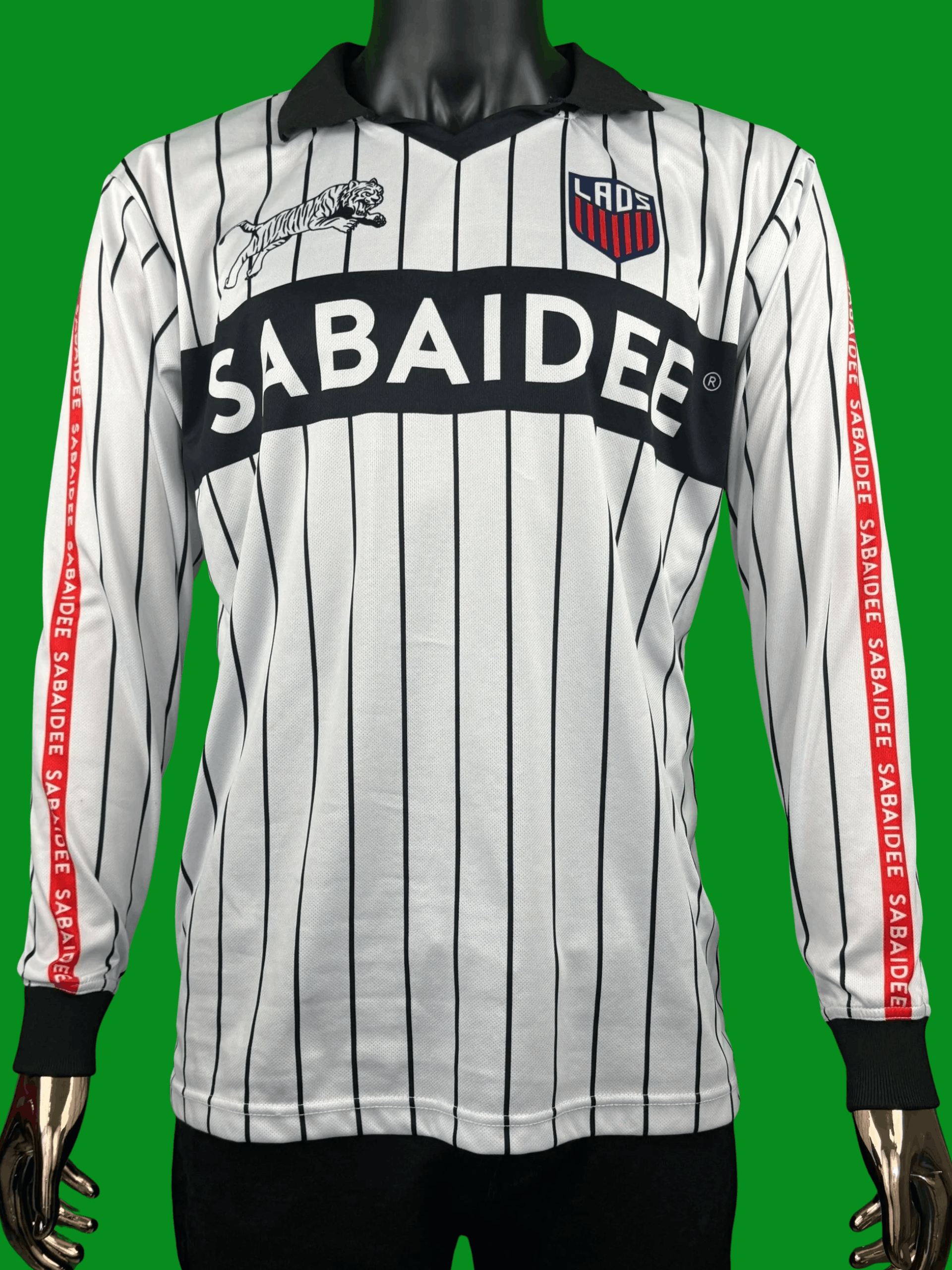Other VTG Lads “Sabaidee” Striped Long-Sleeve Jersey Shirt #99 Size US L / EU 52-54 / 3 - 2 Thumbnail