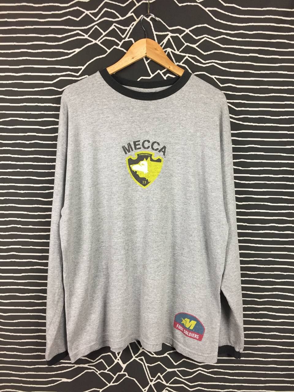 Mecca Vtg 90s Mecca Timberwolf USA 13th Inf Div Longsleeve Tee Size US L / EU 52-54 / 3 - 2 Thumbnail