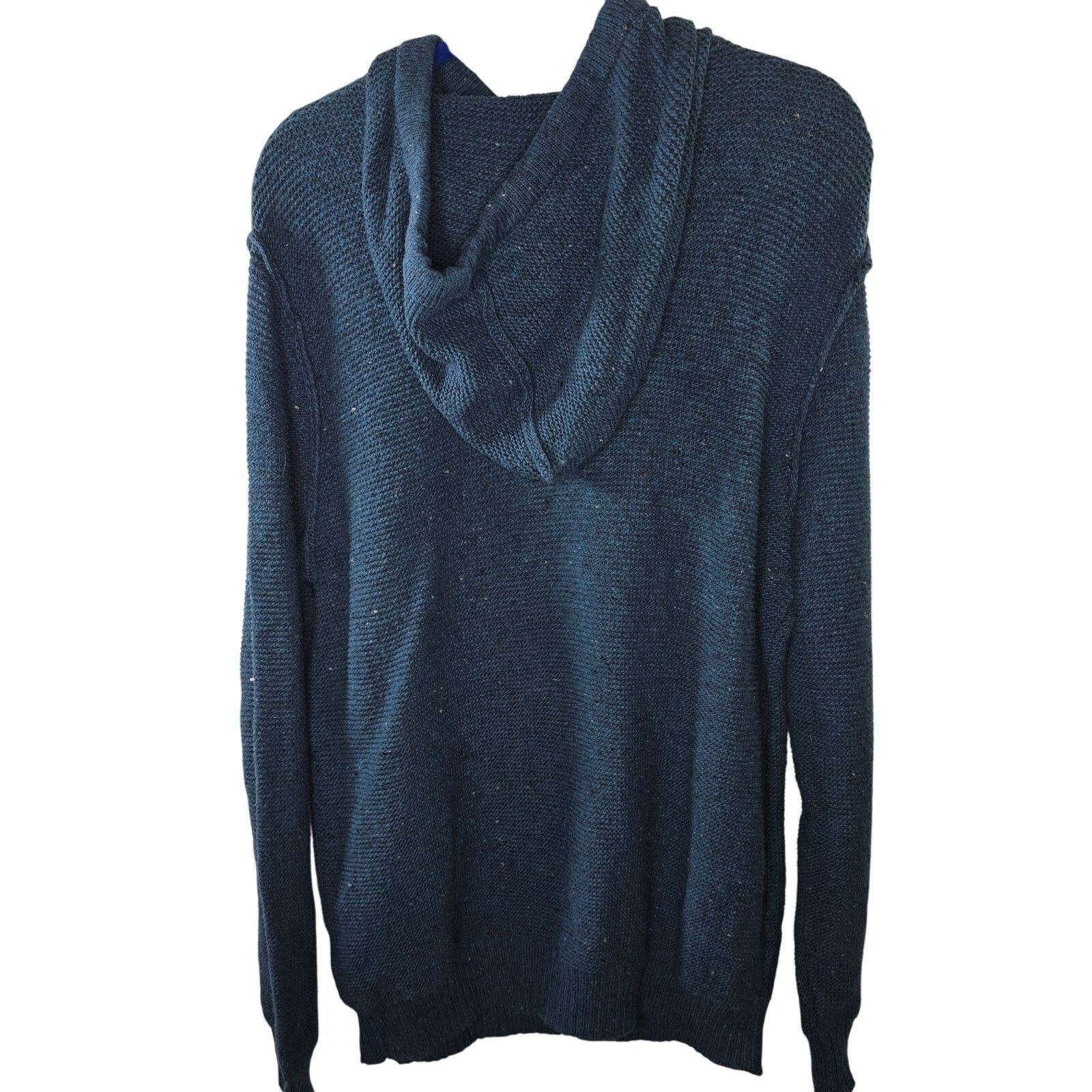 American Eagle Outfitters Men's American Eagle Speckled Blue Knit Sweater Hoodie Large Size US L / EU 52-54 / 3 - 7 Thumbnail