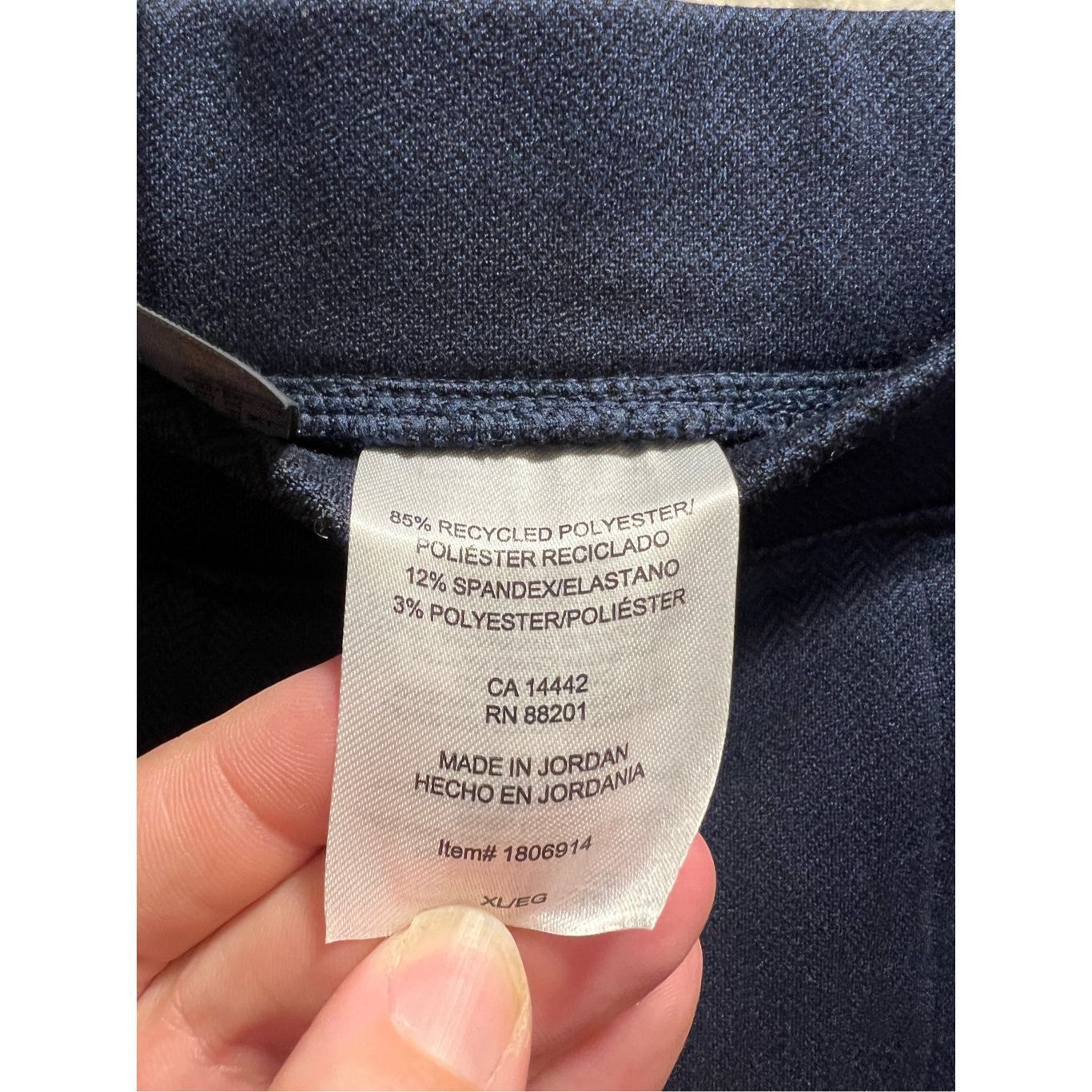 Other Mondetta Blue Herringbone Straight Leg Pants Woman’s XL NEW Size 32" / US 10 / IT 46 - 9 Thumbnail