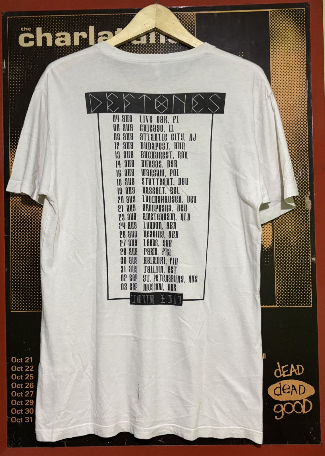 Band Tees Vintage Deftones Tour 2011 korn slipknot Size US M / EU 48-50 / 2 - 2 Thumbnail