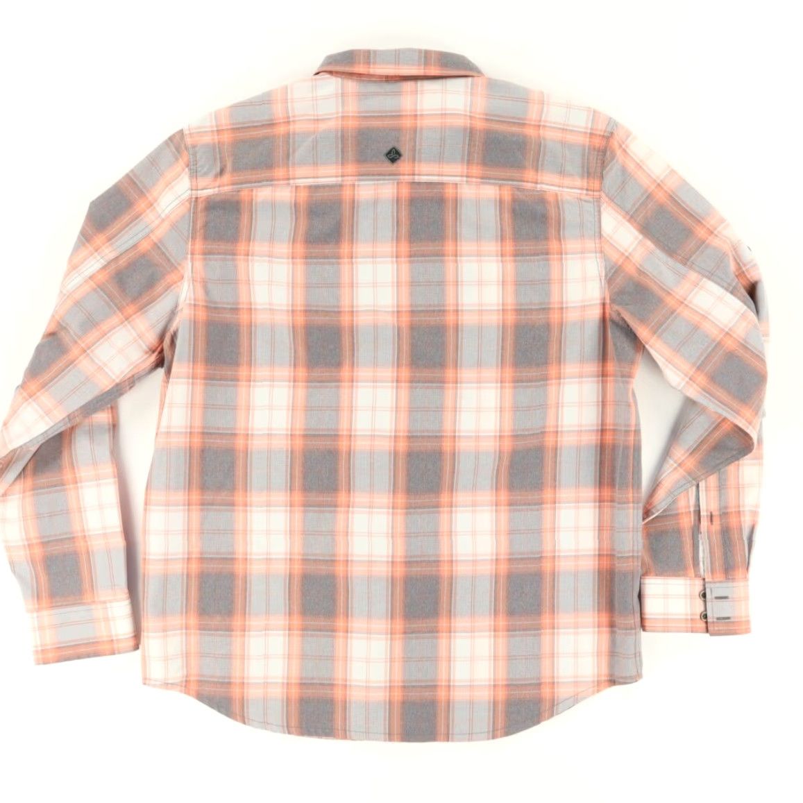 Prana **Prana Ascension Nylon Plaid Long Sleeve Button Up Shirt Peach Men's L** User: **Prana Ascension Plaid Long Sleeve Button Up Shirt - Men's L, Peach** Size US L / EU 52-54 / 3 - 4 Thumbnail