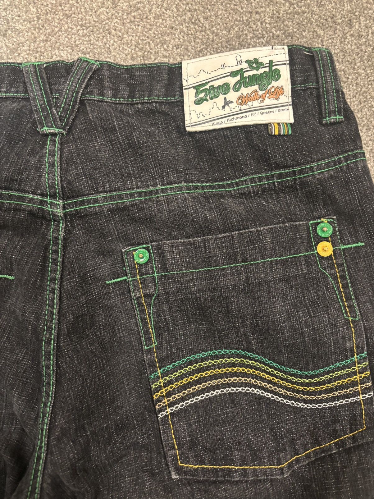 Other 5ive Jungle Baggy Denim Jeans Size US 36 / EU 52 - 4 Thumbnail