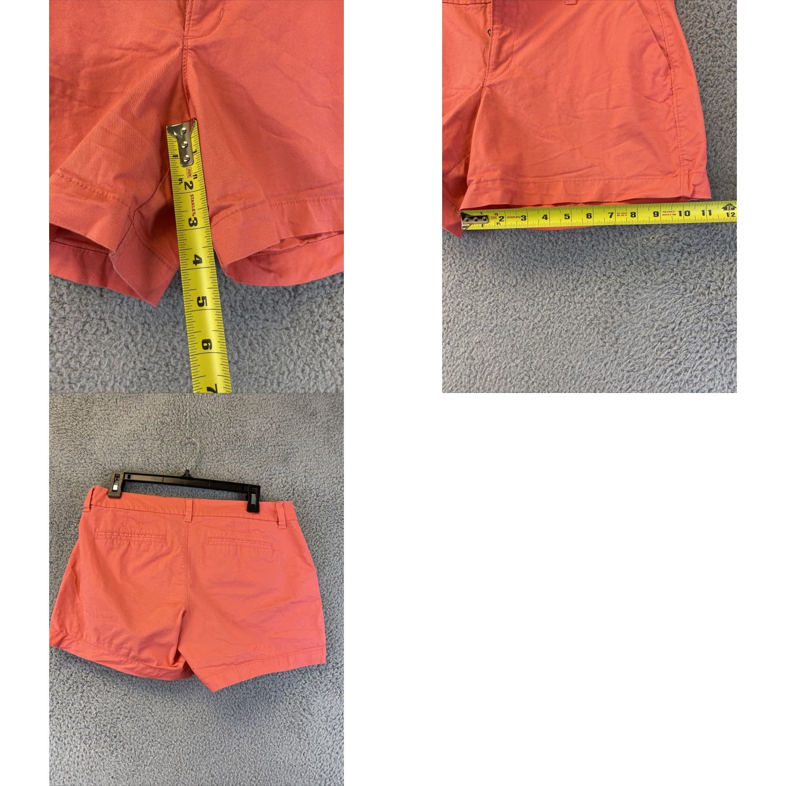 Old Navy Old Navy Women's Coral Orange Cotton Chino Shorts Size 6 Casual Summer Beach Classic Size 28" / US 6 / IT 42 - 8 Thumbnail