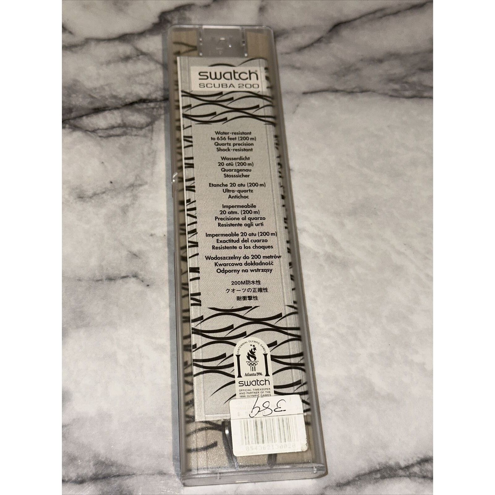 Swatch NEW VTG '96 Swatch Scuba 200 LOOMI Walk On SDK907 Glows Size 38 - 3 Thumbnail
