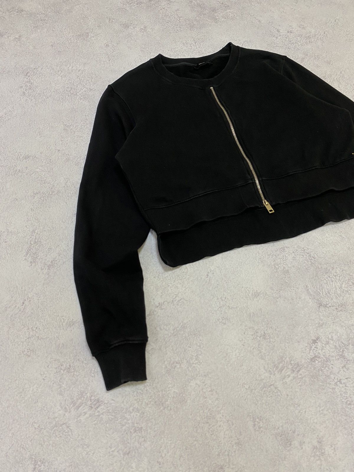 Diesel Diesel Women’s Cropped Avant Garde Y2K Sweatshirt Size XS Size XS / US 0-2 / IT 36-38 - 7 Thumbnail