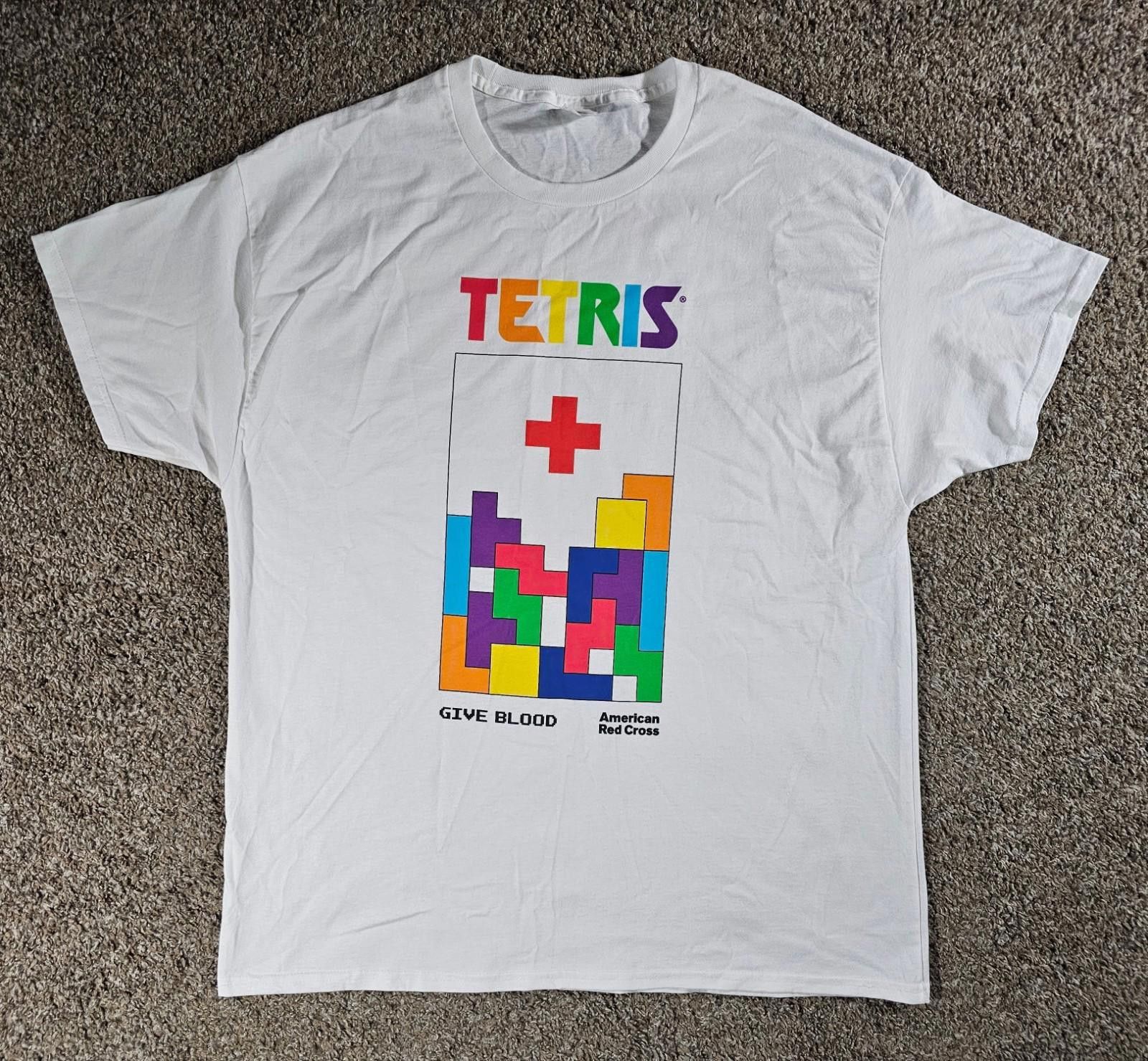 Hanes Tetris x American Red Cross Men's XL Shirt 40th Anniversary Size US XL / EU 56 / 4 - 1 Thumbnail