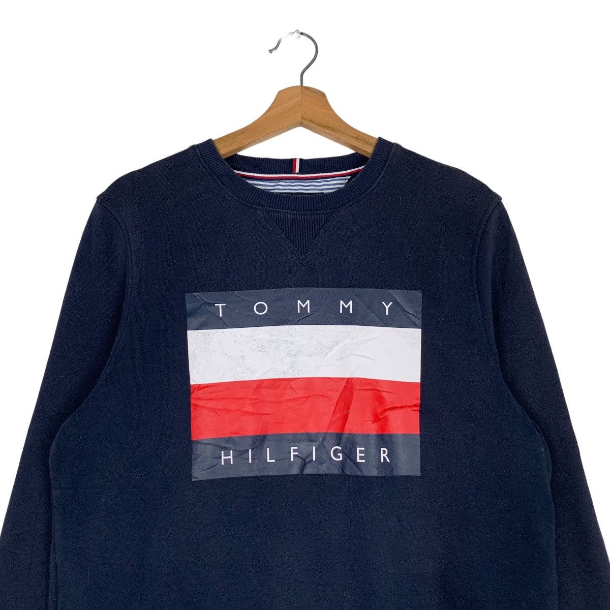 Tommy Hilfiger TOMMY HILFIGER Big Logo Sweatshirts #0694-C32 Size US S / EU 44-46 / 1 - 2 Thumbnail